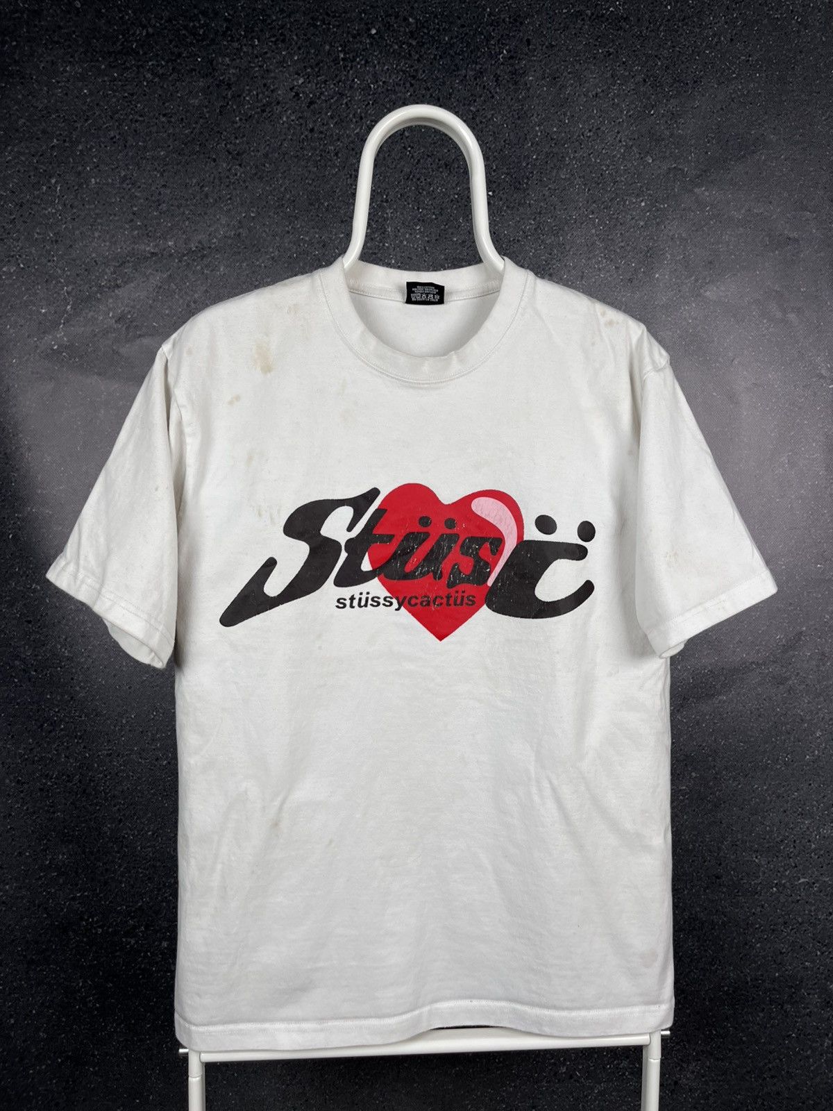☆人気☆【STUSSY】☆Stussy Stock Heart T-Shir.t White