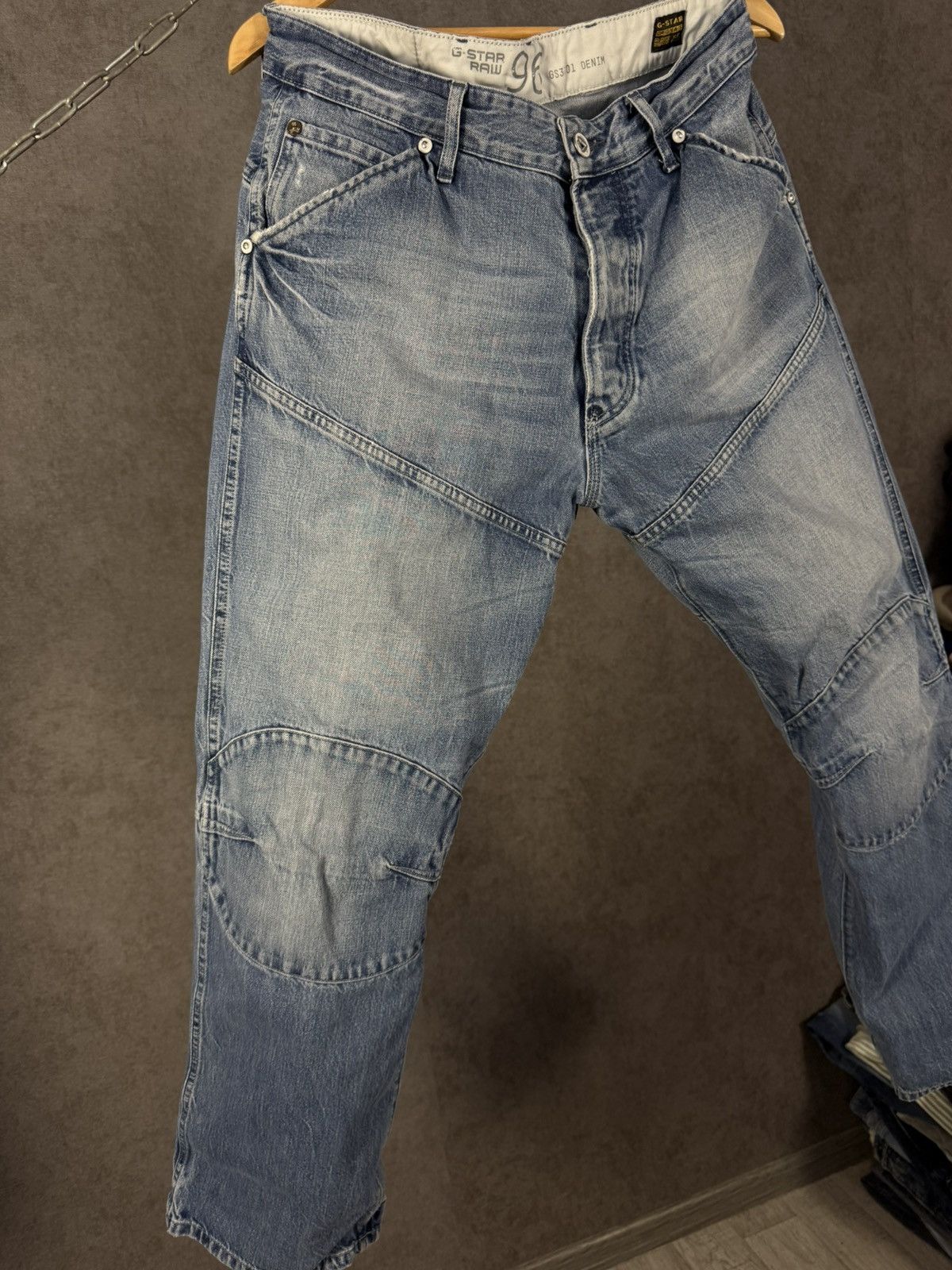 G-Star G Star Raw vintage biker jeans Size US 34 / EU 50 - 3 Thumbnail