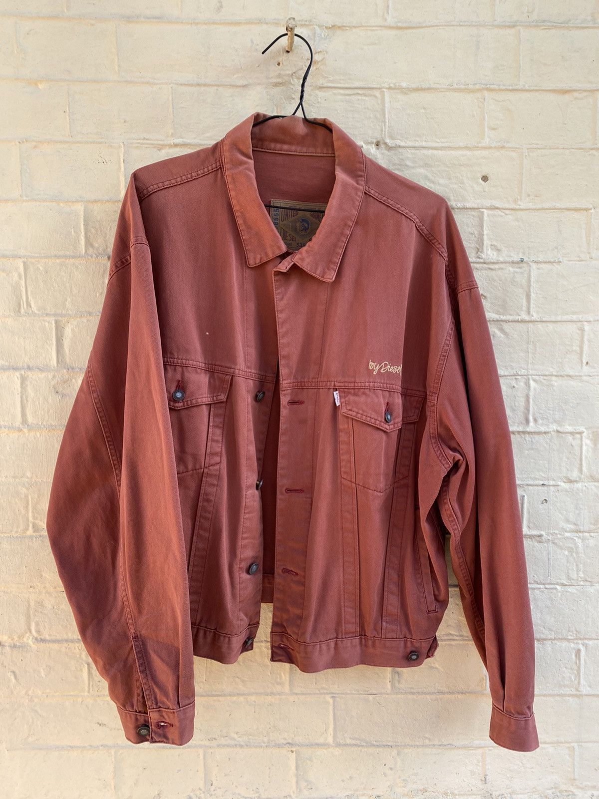 Image of Diesel Vintage Jacket in Red, Men's (Size XL)