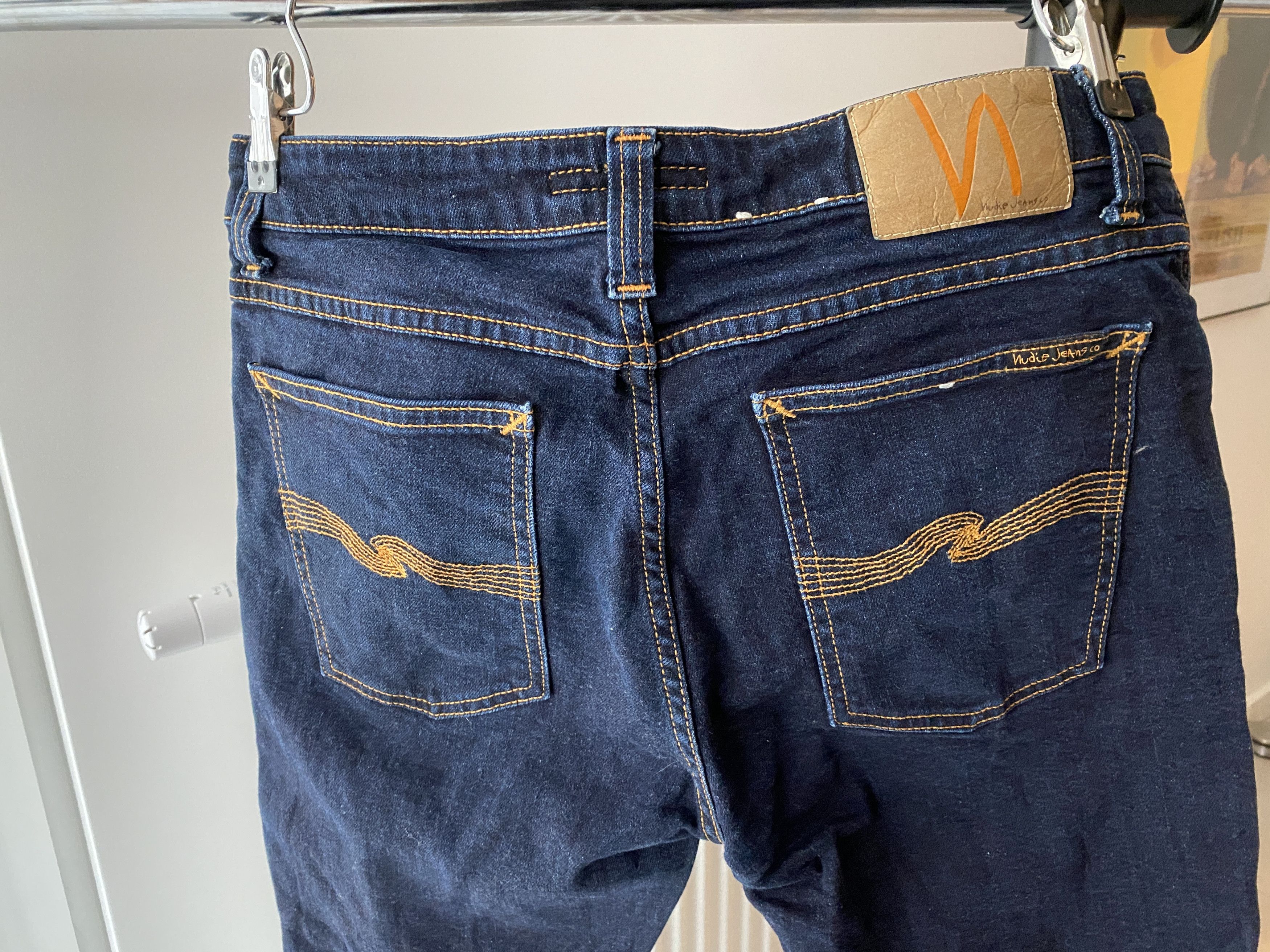 Denime × Nudie Jeans Nudie Jeans skinny Lin dry deep orange denim jeans s W32 L32 Size US 32 / EU 48 - 2 Thumbnail