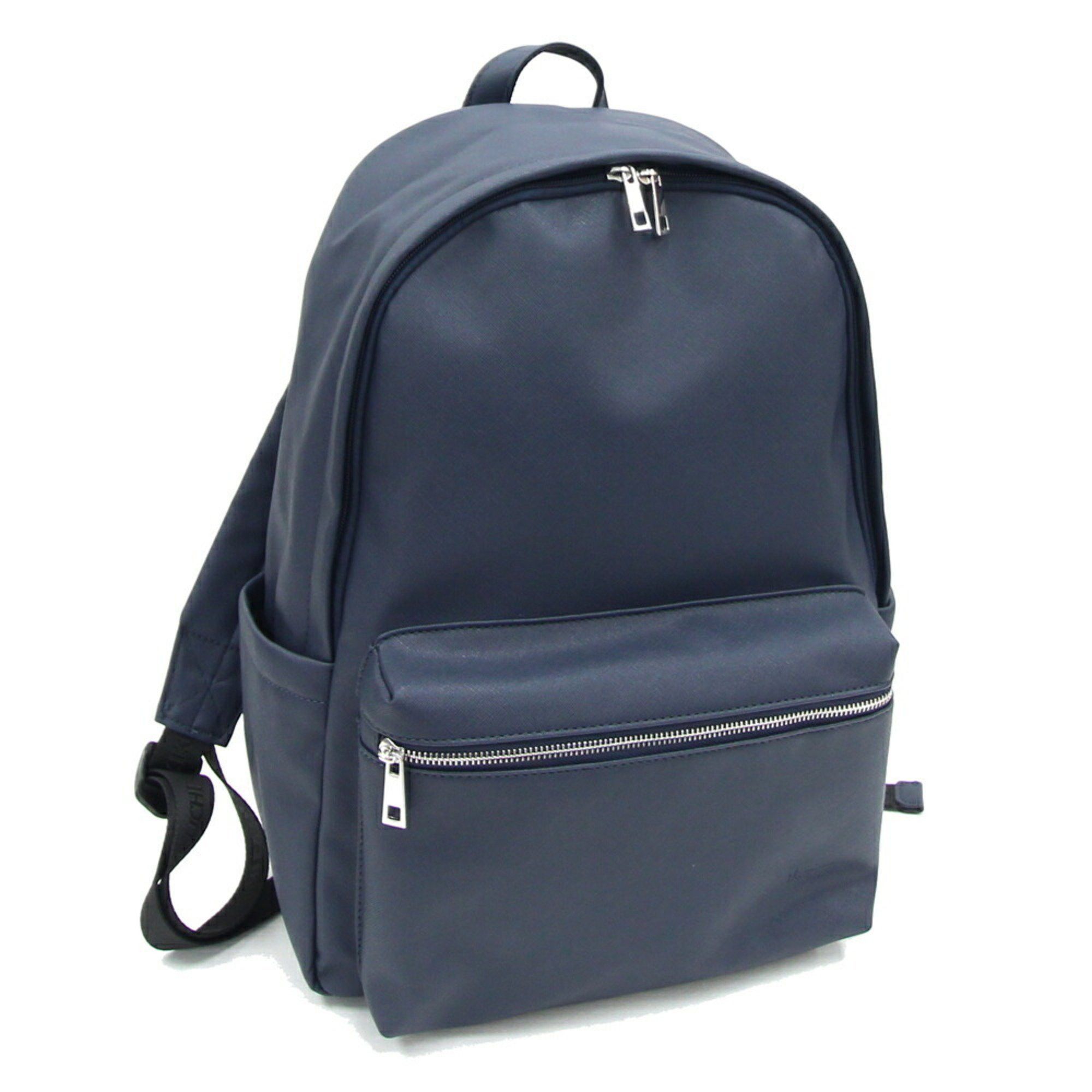 Takeo Kikuchi TAKEO KIKUCHI Backpack Navy Leather Rucksack Daypack Men's Size ONE SIZE - 1 Thumbnail