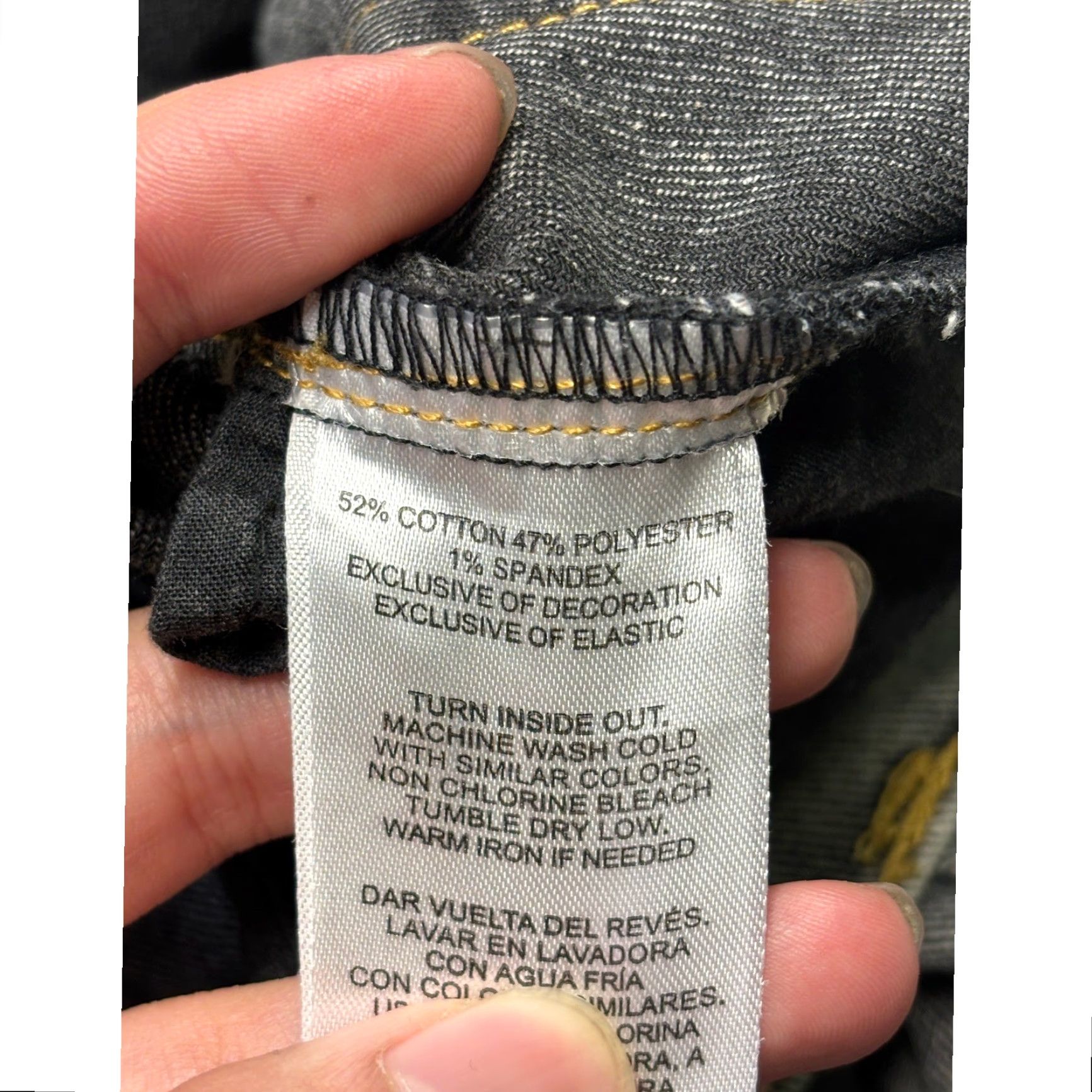 True Religion True Religion Leila Gray Acid Wash Wide Leg Cargo Jeans 26 26.5 in Women VINTAGE? No Size 26" / US 2 / IT 38 - 7 Thumbnail