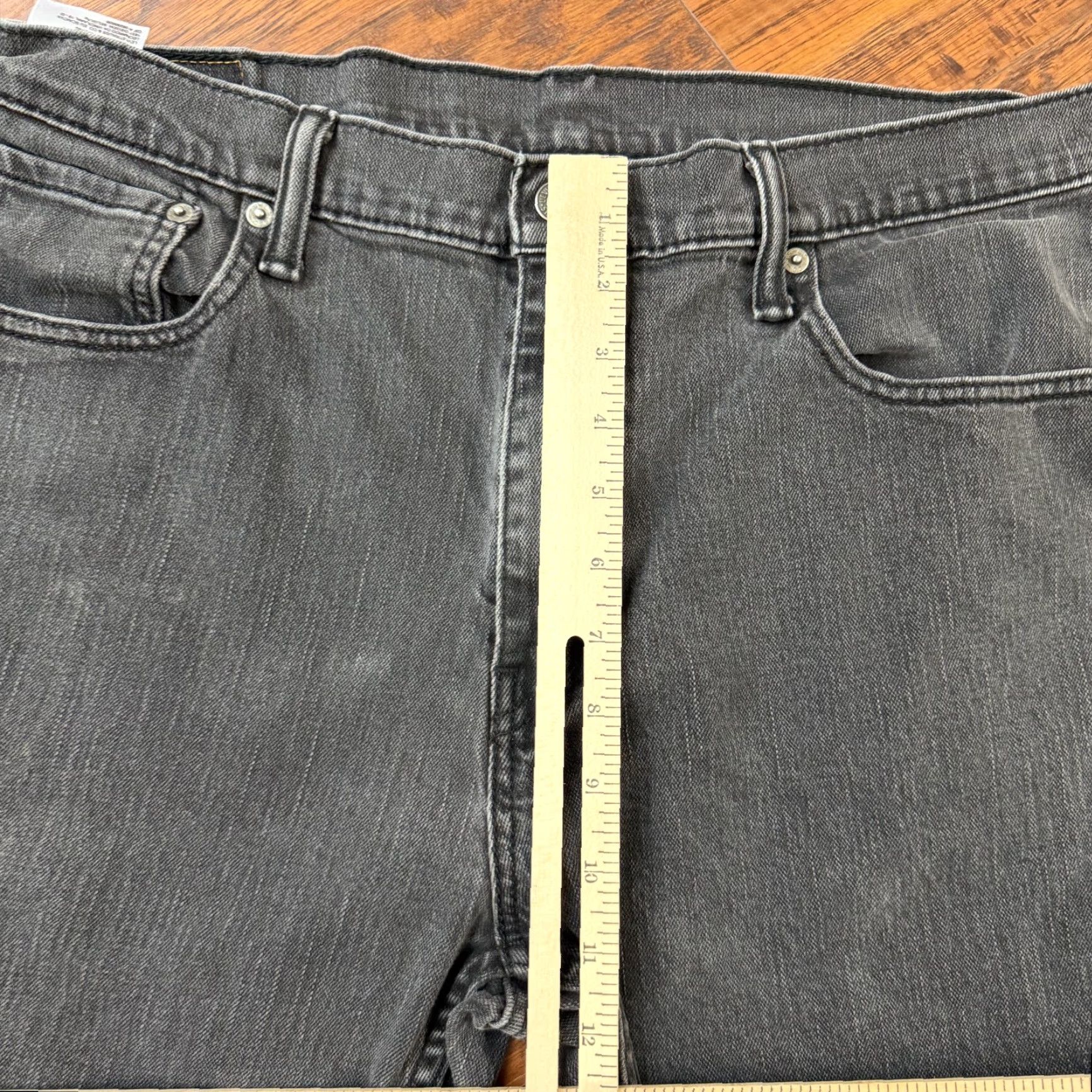 Levi's Levi's 569 Jeans Mens 36 Gray Straight Relaxed Denim Stretch 34x31 Dark Wash Logo Pockets Mid Rise Regular Inseam 31 Size US 34 / EU 50 - 4 Thumbnail