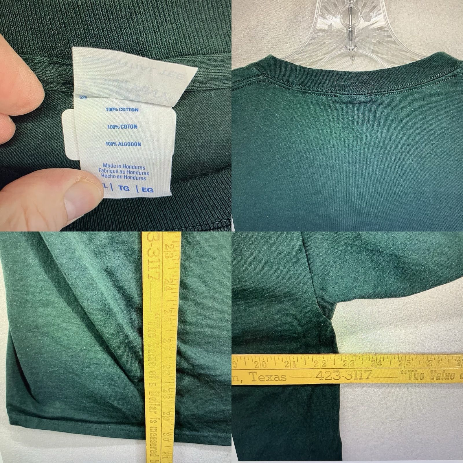 Port & Company VINTAGE Fitchburg State University Work T-Shirt Adult XL Cotton Green University 90s Crew Neck Logo Breathable Short Sleeve Men's Size US XL / EU 56 / 4 - 8 Thumbnail