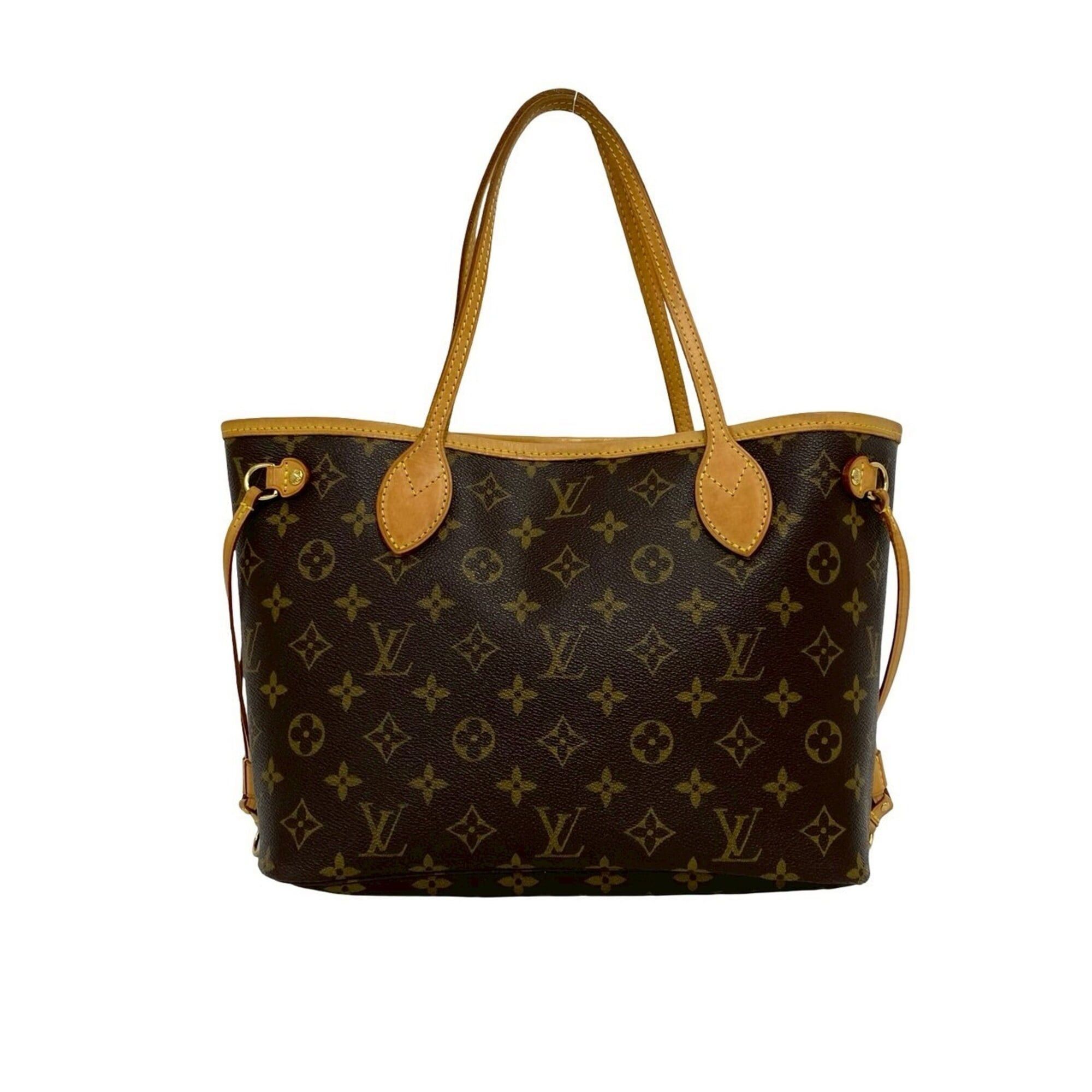 Louis Vuitton LOUIS VUITTON Neverfull PM Monogram Leather Tote Bag Handbag Brown 53987 Size ONE SIZE - 1 Thumbnail
