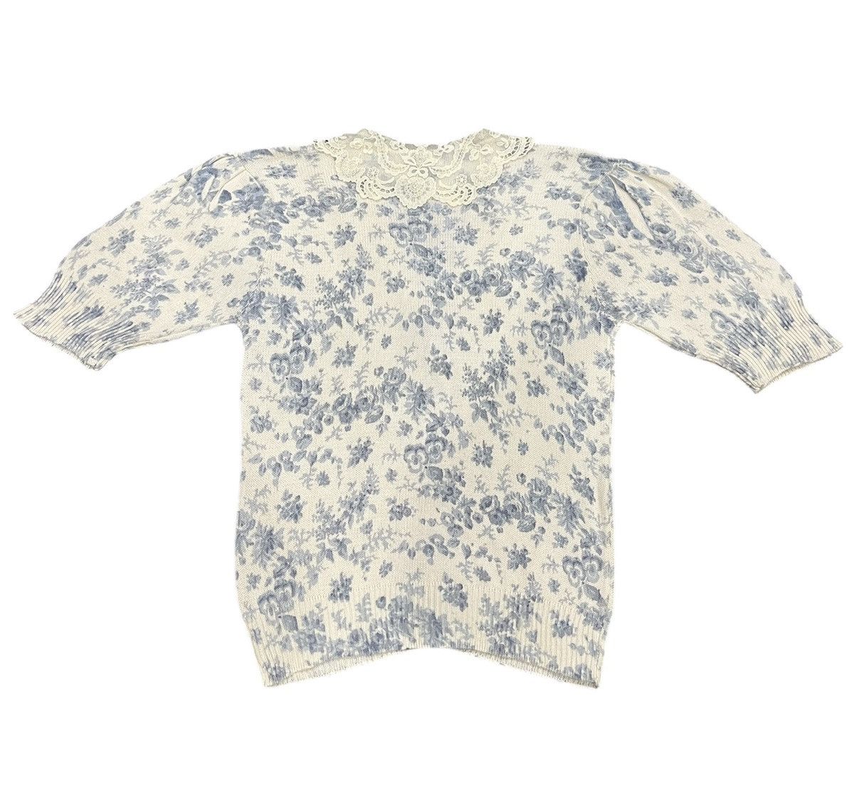 Vintage Vintage Ralph Lauren Floral Button Knit Size S / US 4 / IT 40 - 2 Thumbnail