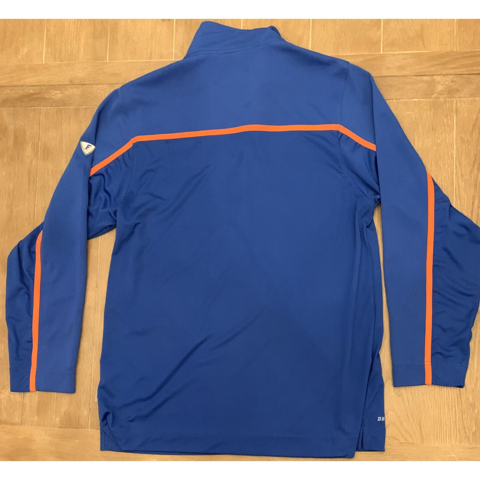 Nike VINTAGE Nike Dri-Fit Elite Quarter Zip Shirt University of Florida Gators Men XL Blue/Gray 1/4 Zip UF Football/Gators Mens Size US XL / EU 56 / 4 - 7 Thumbnail