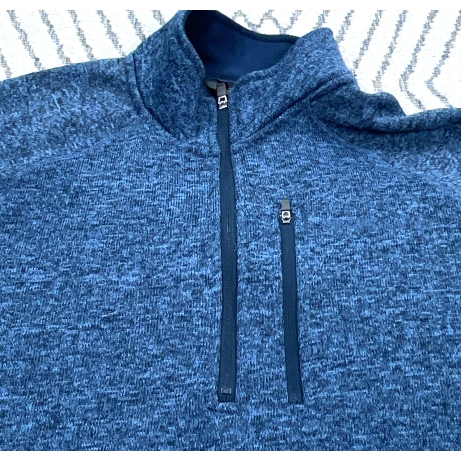 Eddie Bauer VINTAGE Eddie Bauer Sweater Men 2XL Blue Pullover 1/4 Zip Jersey Knit Adult Regular Size Size US XXL / EU 58 / 5 - 2 Thumbnail