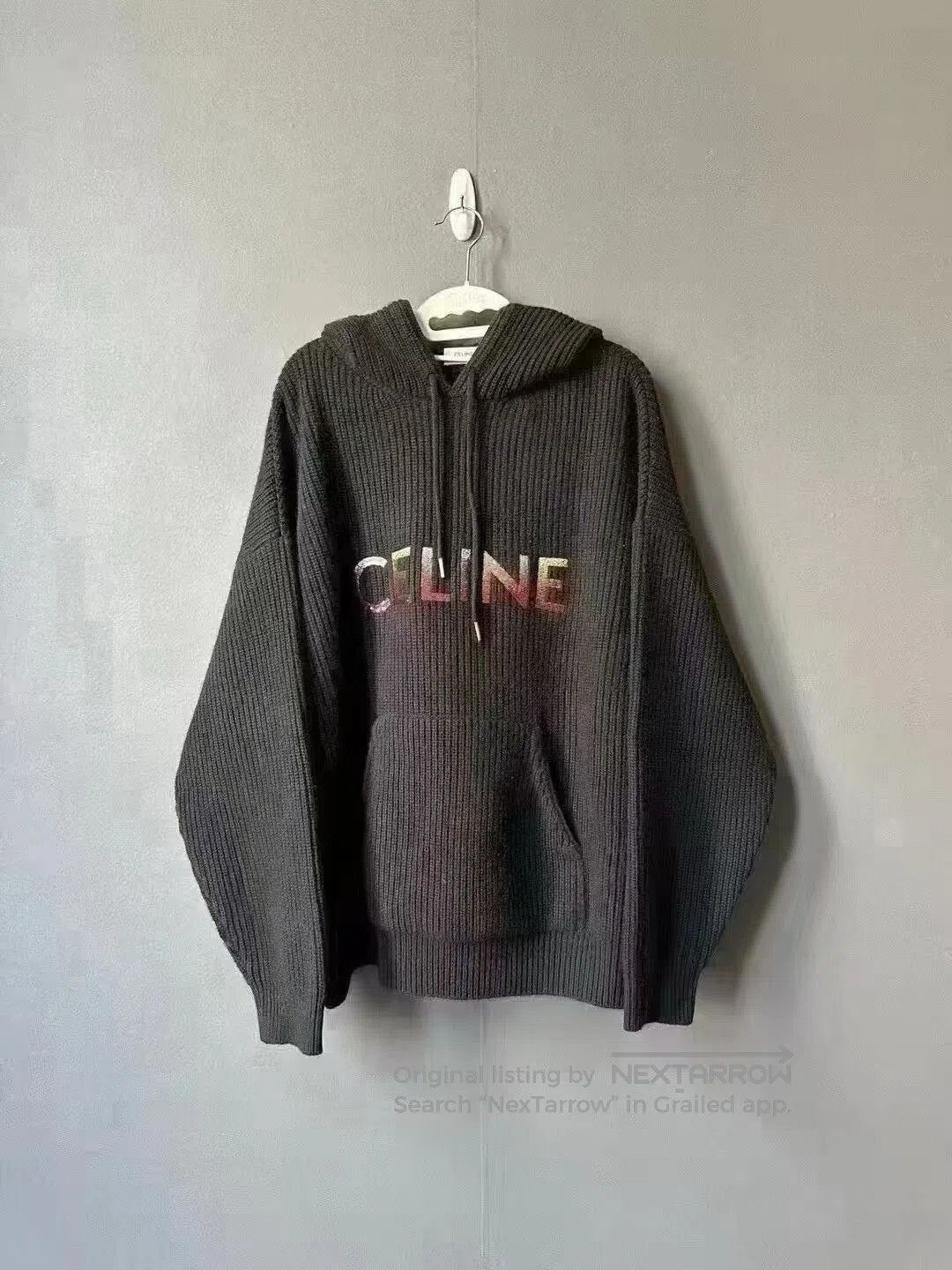 Celine Celine Gradient Sequin Wool Knit Hoodie. Size M / US 6-8 / IT 42-44 - 1 Thumbnail