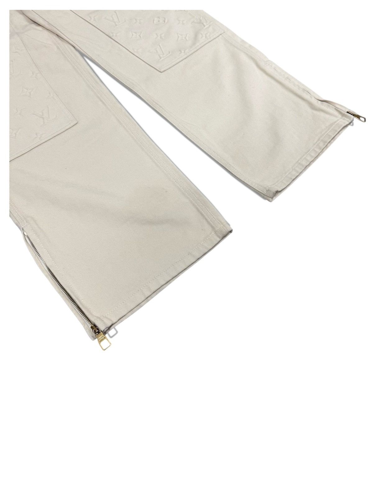 Louis Vuitton Louis Vuitton 34 Skate Denim Jeans Monogram Beige Size US 34 / EU 50 - 3 Thumbnail