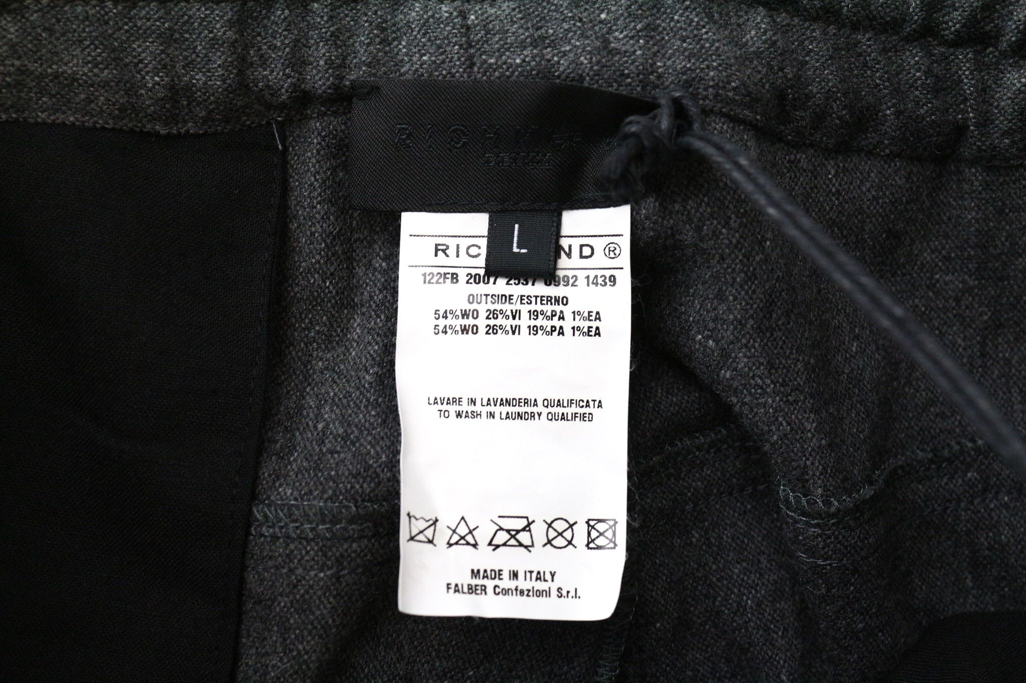 John Richmond L Grey Melange Stretch Wool Blend Trousers 74195 Size US 34 / EU 50 - 6 Thumbnail