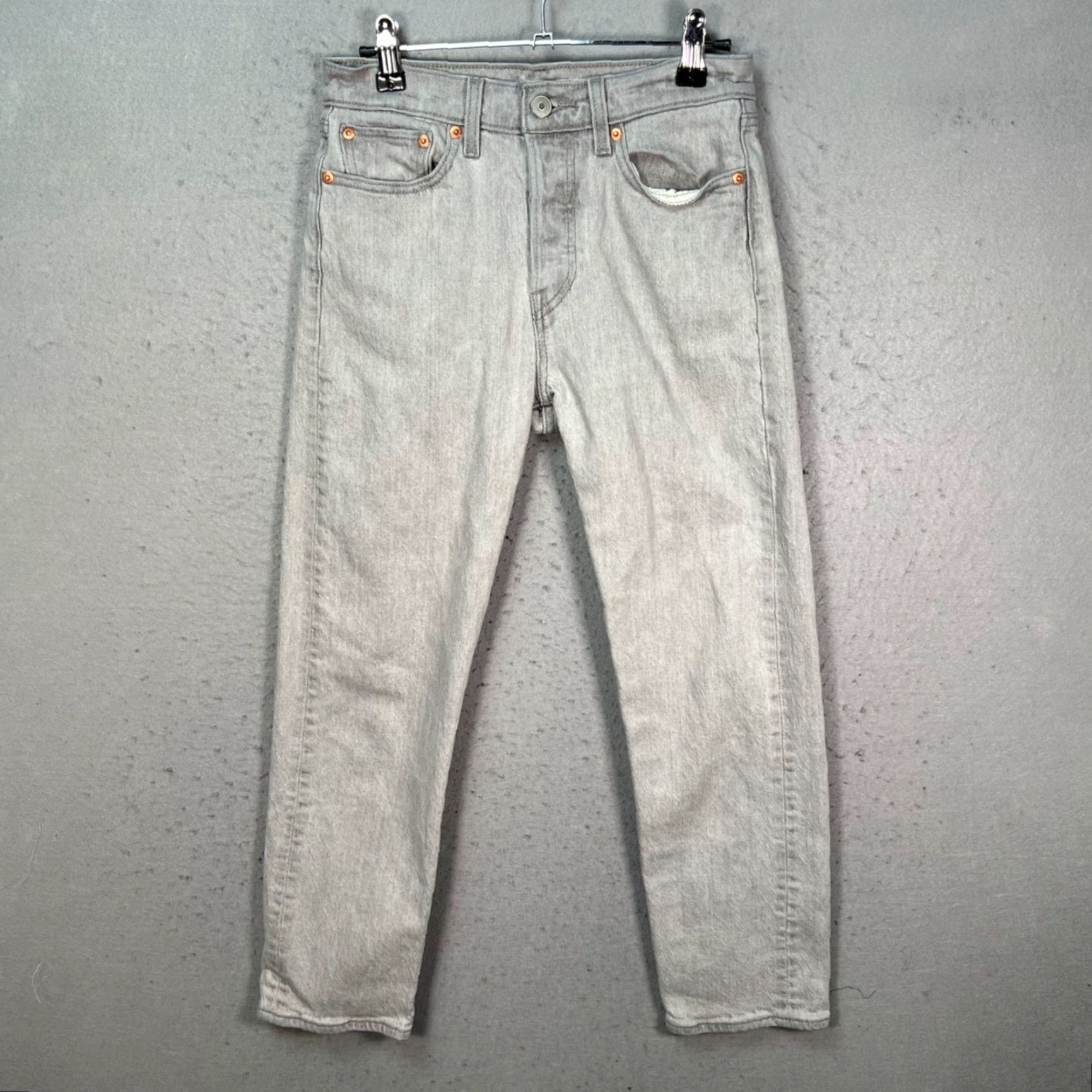 Levi's Levis Womens Jeans 25 Wedgie Straight Light Gray Cotton Blend Denim 5-Pocket 90s Vintage Style Womens Men’s Not Applicable Size 42" / US 20 - 2 Thumbnail