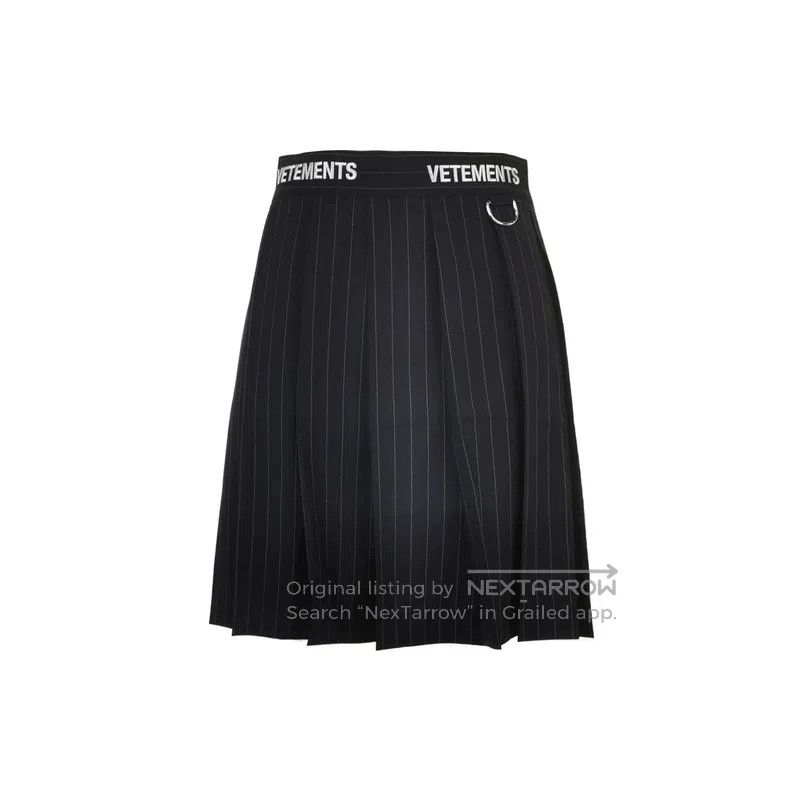Vetements Vetements size L Wool blend color-block stripe letter logo Size 26" / US 2 / IT 38 - 1 Thumbnail