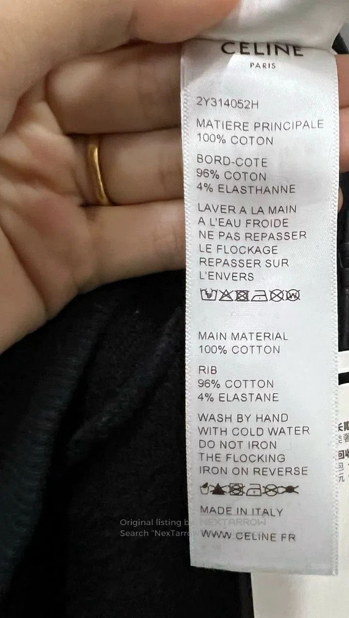 Celine Celine Logo Print Hoodie in Black. Size US M / EU 48-50 / 2 - 5 Thumbnail