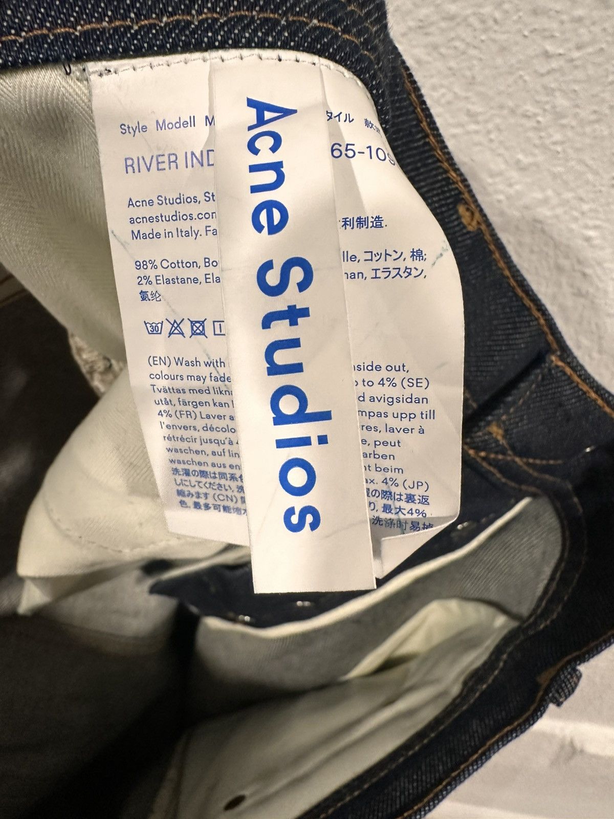 Acne Studios Acne Studios Indigo River Slim Tapered Jeans Size US 36 / EU 52 - 5 Thumbnail