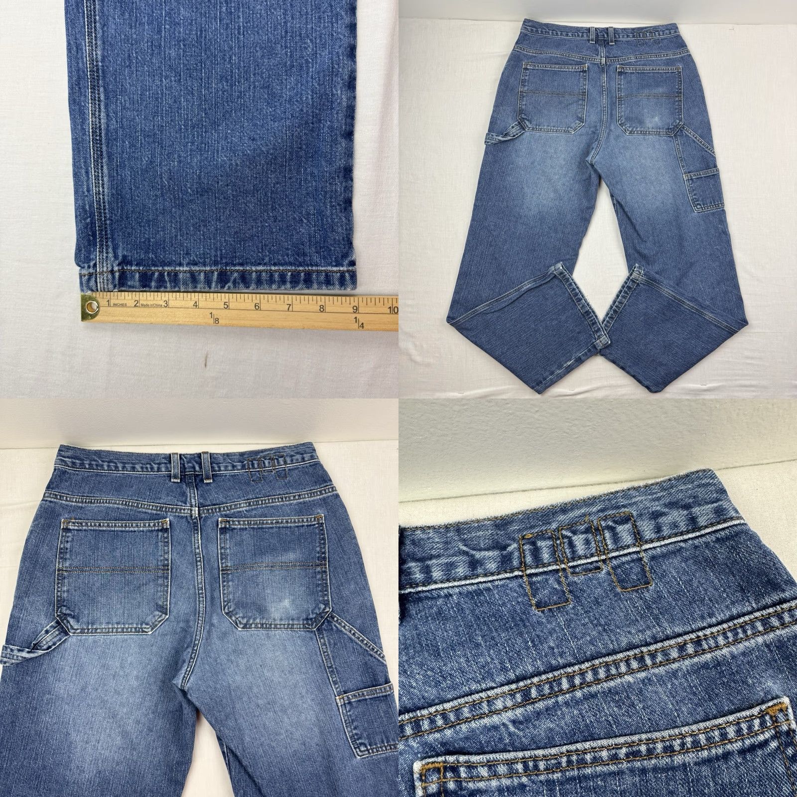Mossimo VINTAGE Mossimo Carpenter Jeans Mens 32x32 Relaxed Denim Blue 90s Punk Work Wear Y2K Hipster 32in Inseam Jeans Size 32 Size US 32 / EU 48 - 9 Thumbnail