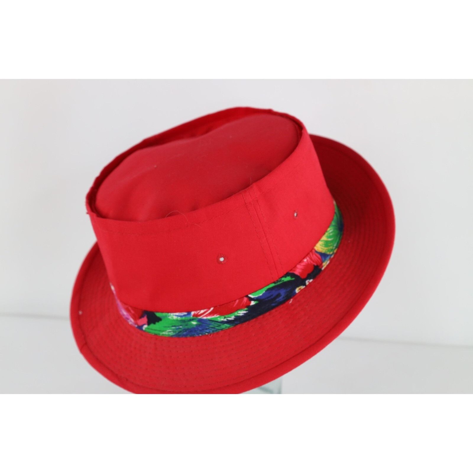 Vintage Vintage 80s 90s Streetwear Rainbow Band Roll Top Bucket Hat Size ONE SIZE - 4 Thumbnail