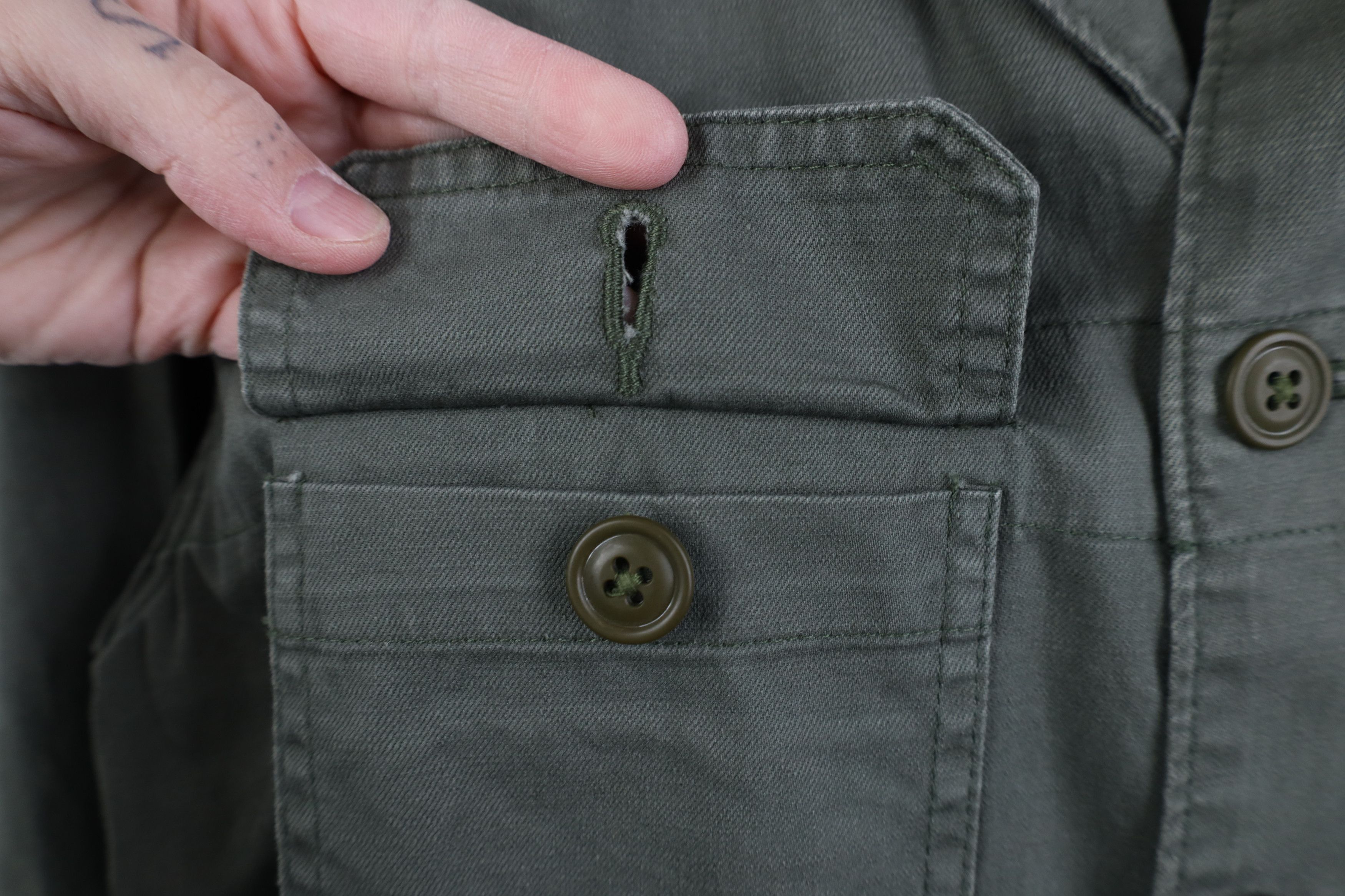 Abercrombie & Fitch Vintage 90s Y2K Abercrombie & Fitch Military Shirt Jacket Size US S / EU 44-46 / 1 - 6 Thumbnail