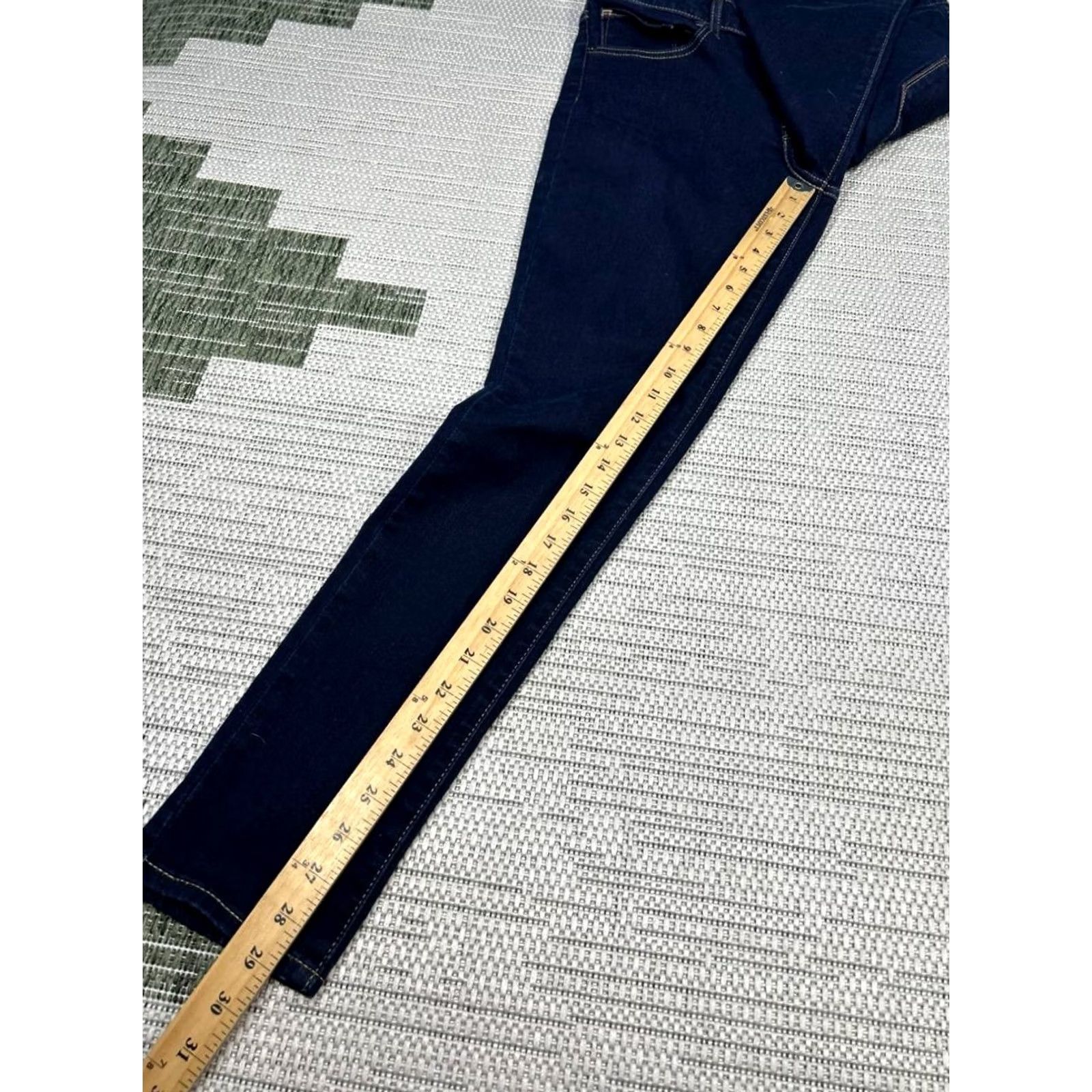 Levi's Levi's 721 Jeans Womens 30 Blue Denim Cotton Stretch Mid Rise Skinny Leg 30x29 Size 30" / US 8 / IT 44 - 5 Thumbnail