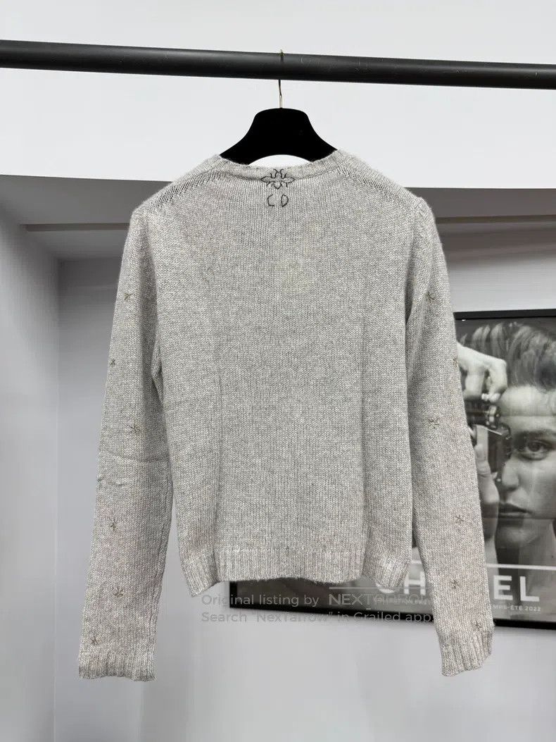 Dior Dior Grey Lucky Star Sweater Size XS / US 0-2 / IT 36-38 - 2 Thumbnail