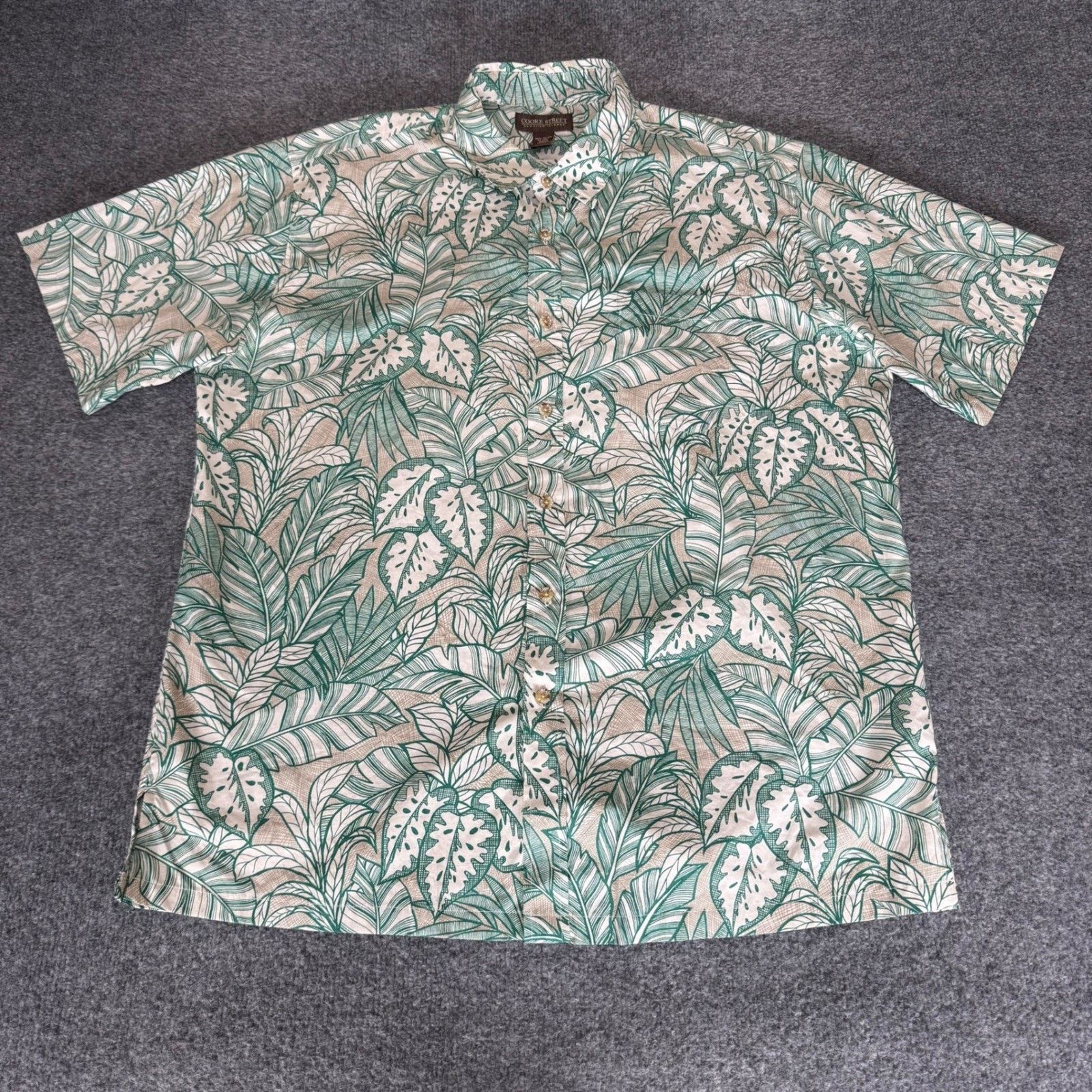 Other Cooke Street Hawaiian Shirt Mens XL Green Tropical Vacation Size US XL / EU 56 / 4 - 1 Thumbnail