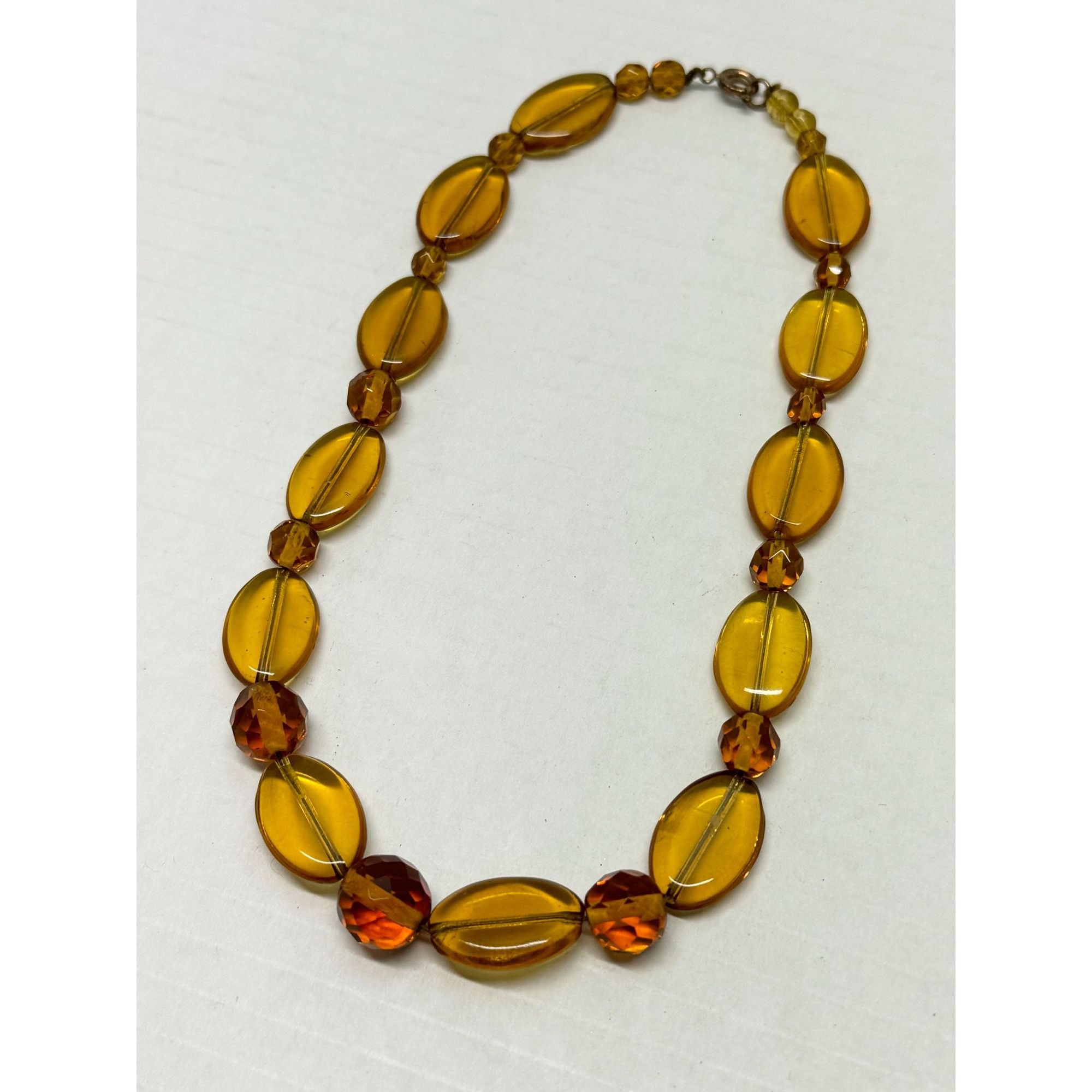 Vintage Vintage Estate Faceted Brown Glass Collar Necklace Size ONE SIZE - 2 Thumbnail