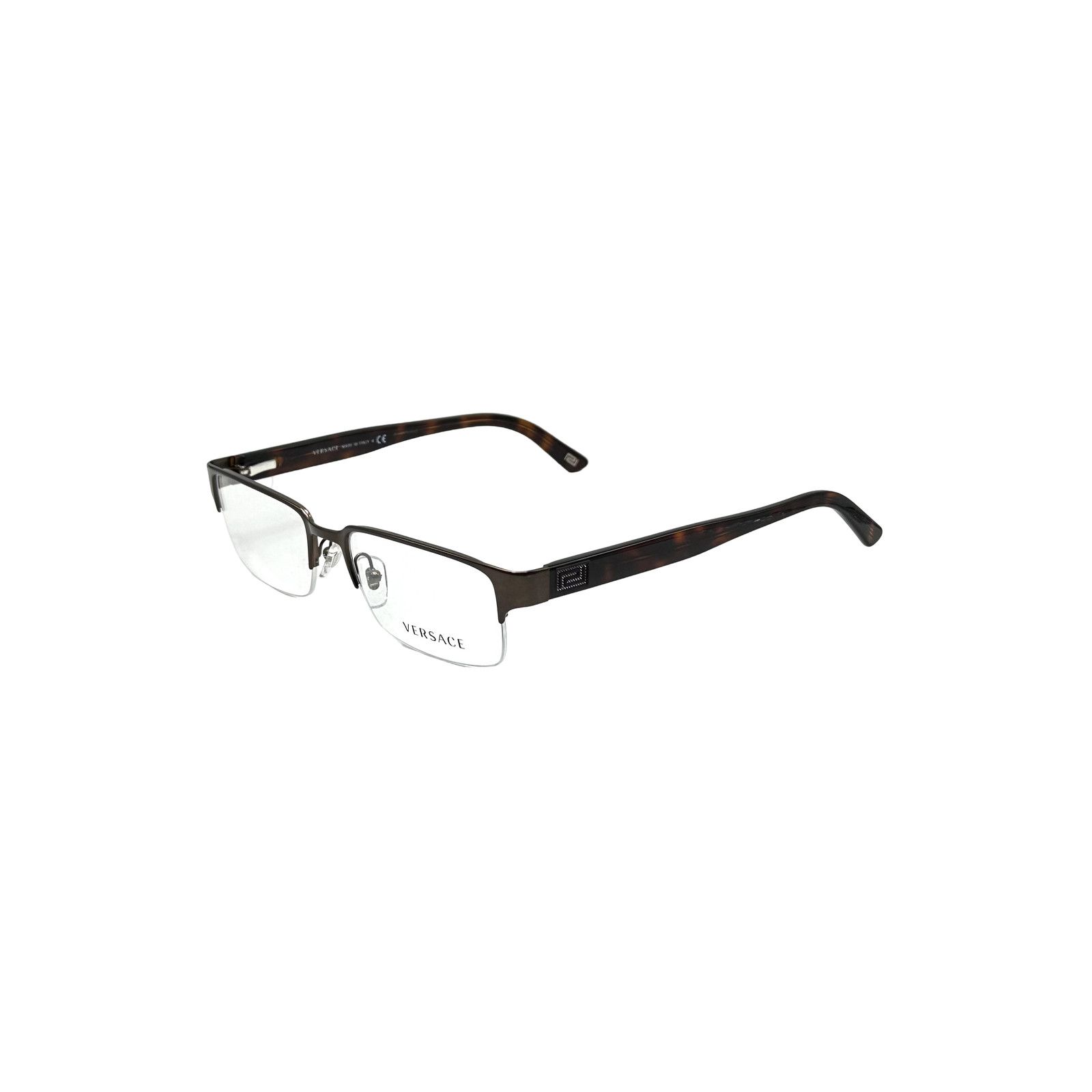 Versace Versace Rectangle Eyewear Eyeglass Frames Tortoise VE1184 Size ONE SIZE - 2 Thumbnail