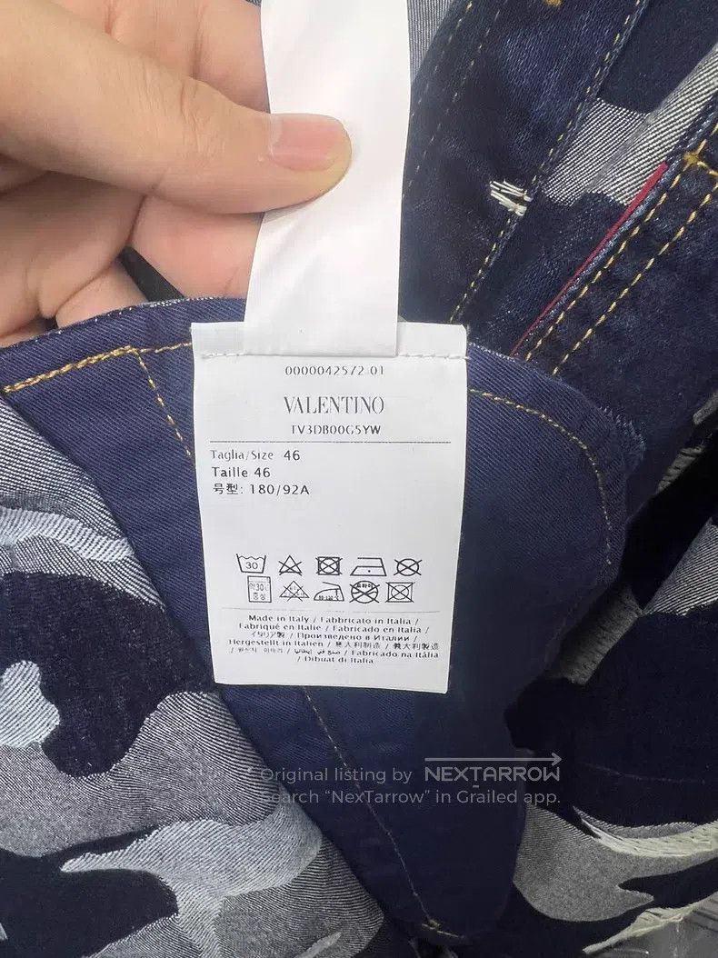 Valentino Valentino Men's denim camouflage shirt Size US S / EU 44-46 / 1 - 6 Thumbnail