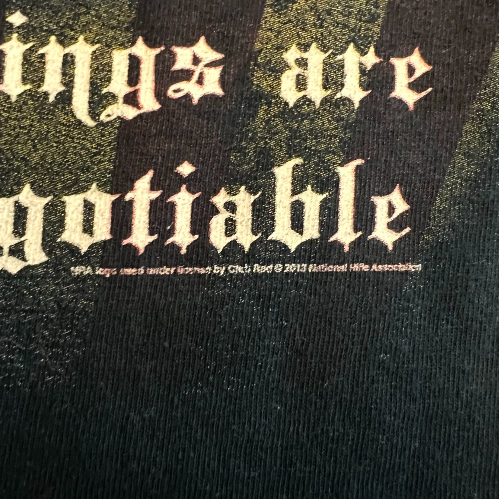 SOMET NRA T Shirt Mens M Black Some Thing's Are Not Negotiable 2 Sided Graphic Shirt Mens Black Size US M / EU 48-50 / 2 - 5 Thumbnail