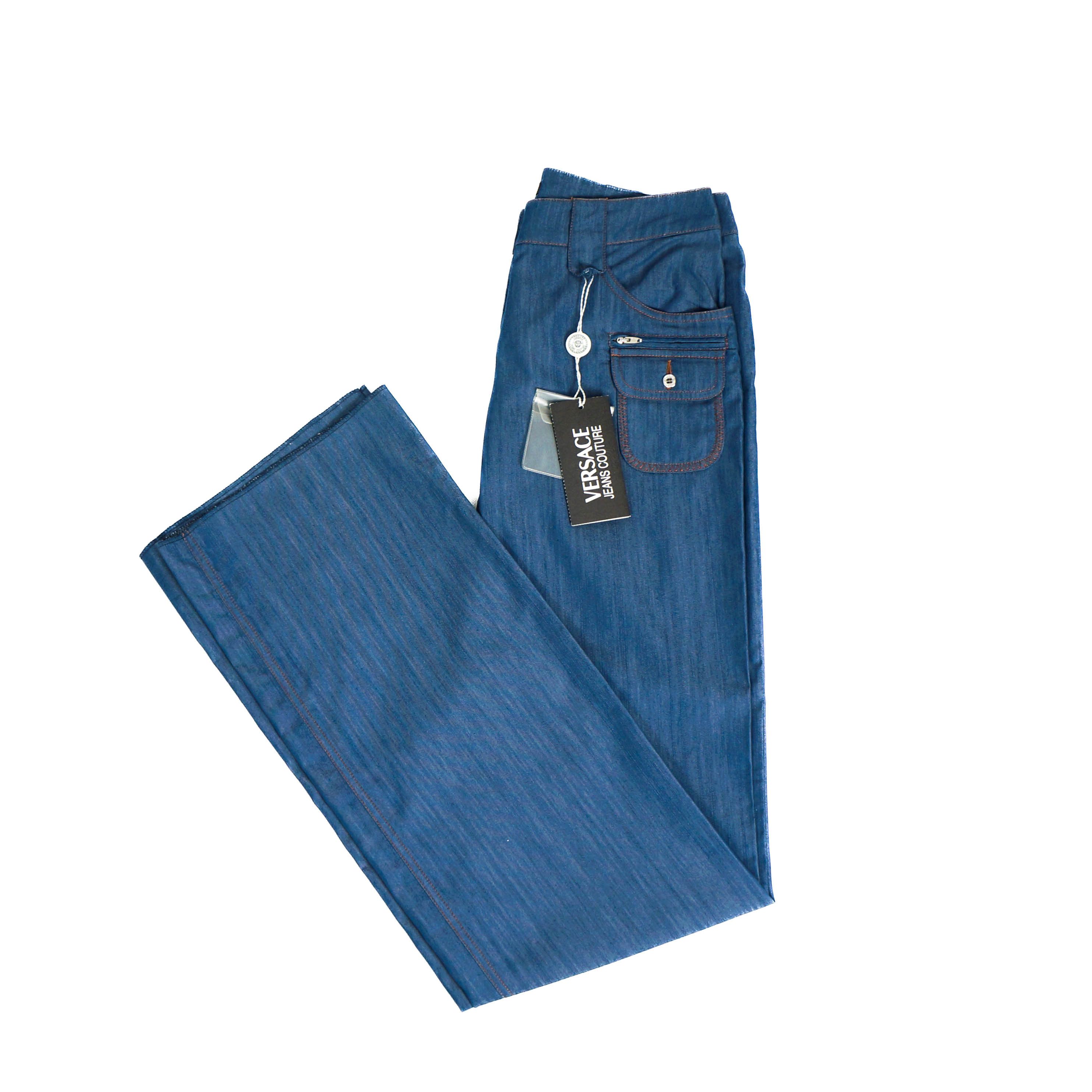 Versace VERSACE Jeans Couture 26/40 Blue Women Pants Vintage Size 26" / US 2 / IT 38 - 3 Thumbnail