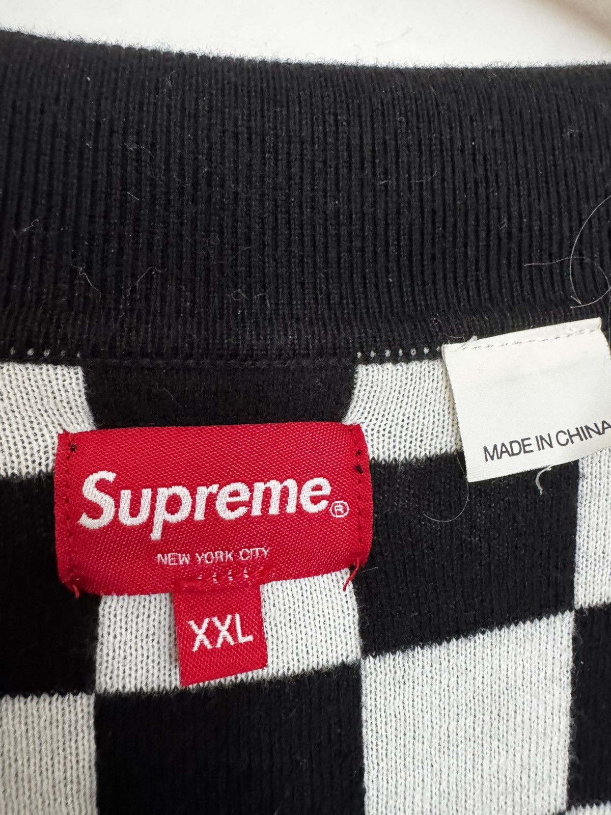 Supreme Checkered Knit Polo Size US XXL / EU 58 / 5 - 2 Thumbnail