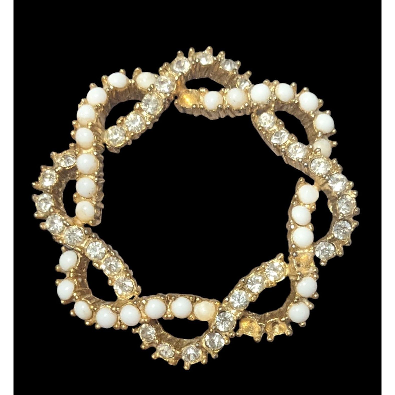 Other Vintage Marvella Glam Gold Tone Floral Knot Brooch Size ONE SIZE - 2 Thumbnail