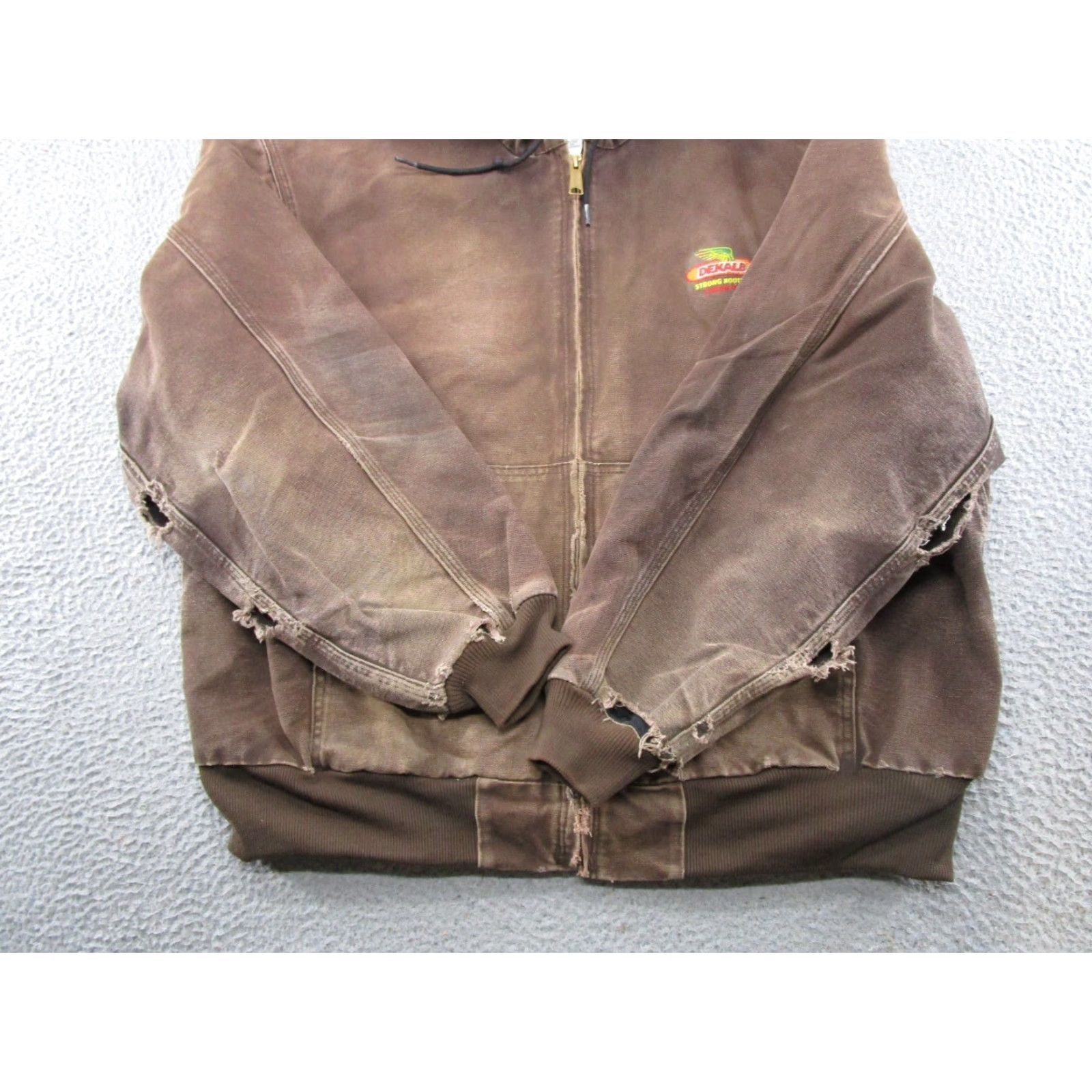 Carhartt VINTAGE Carhartt Canvas Coat J25 DKB Lined Brown Field Barn Jacket Men SZ 2XL Distressed Size US XXL / EU 58 / 5 - 6 Thumbnail