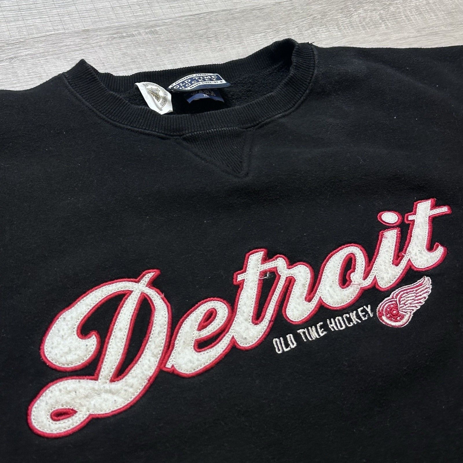 Vintage Vintage 90s Old Time Hockey Detroit Red Wings Sweatshirt XL Size US XL / EU 56 / 4 - 7 Thumbnail