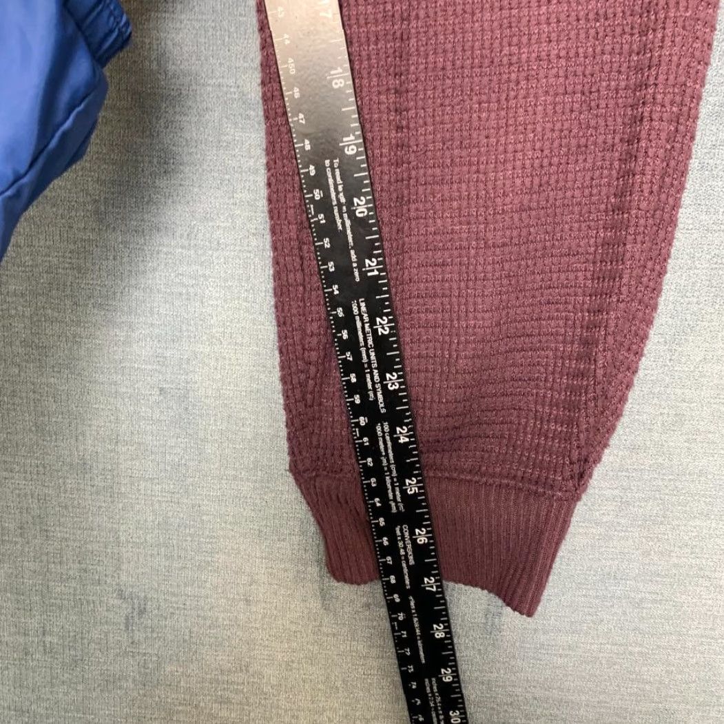 Vintage VINTAGE Sonoma Goods for Life Oekotex Waffle Knit Jogger Pajama Pants Womens S Burgundy Size 28" / US 6 / IT 42 - 6 Thumbnail