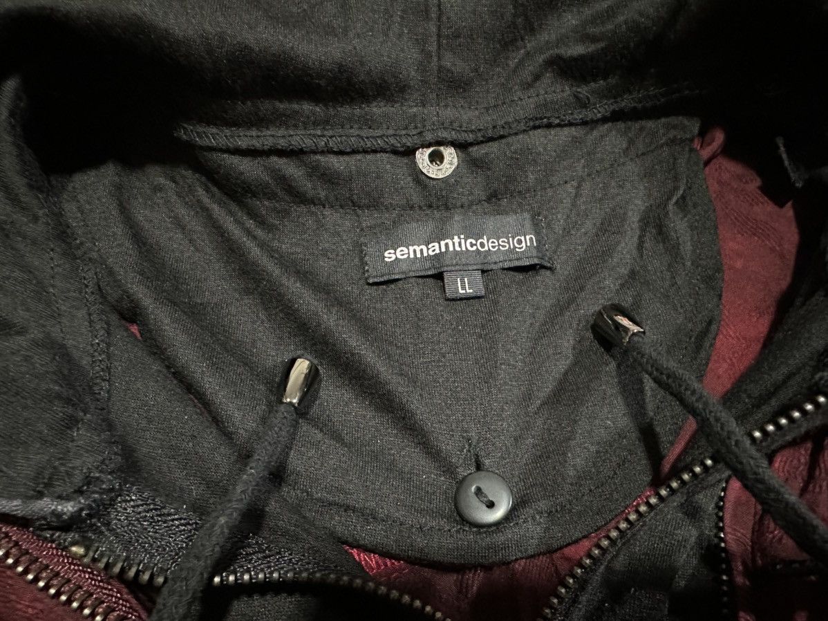 If Six Was Nine × Japanese Brand × semanticdesign 🔥Sick Y2K Semantic Design Double Layer Shirt Hood Goth Punk Size US L / EU 52-54 / 3 - 12 Thumbnail