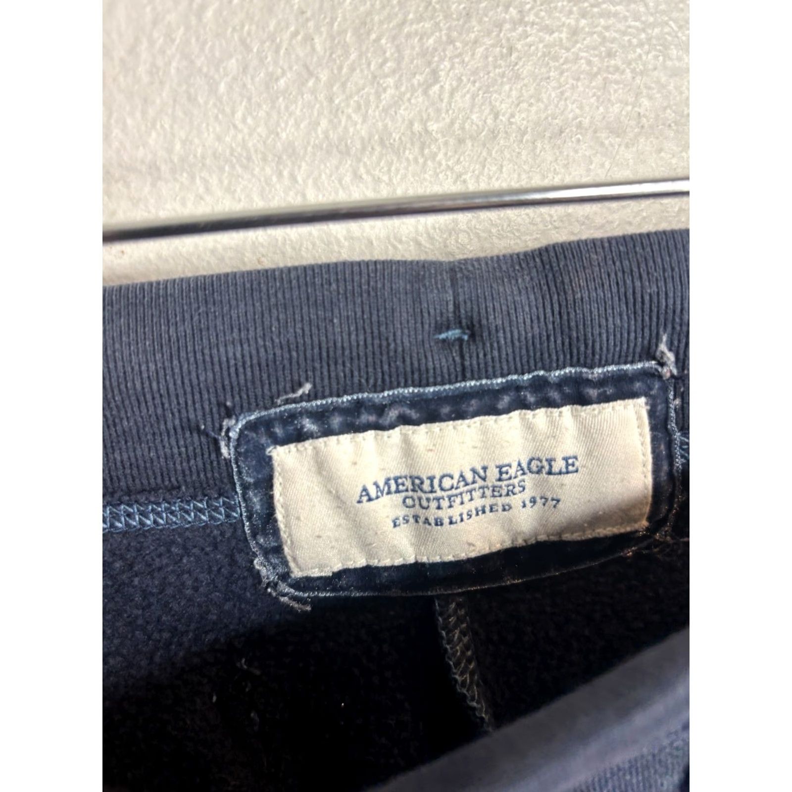 American Eagle Outfitters American Eagle Outfitters Pants Womens Y2K Baggy Logo Sweatpants Blue Small Size 28" / US 6 / IT 42 - 4 Thumbnail
