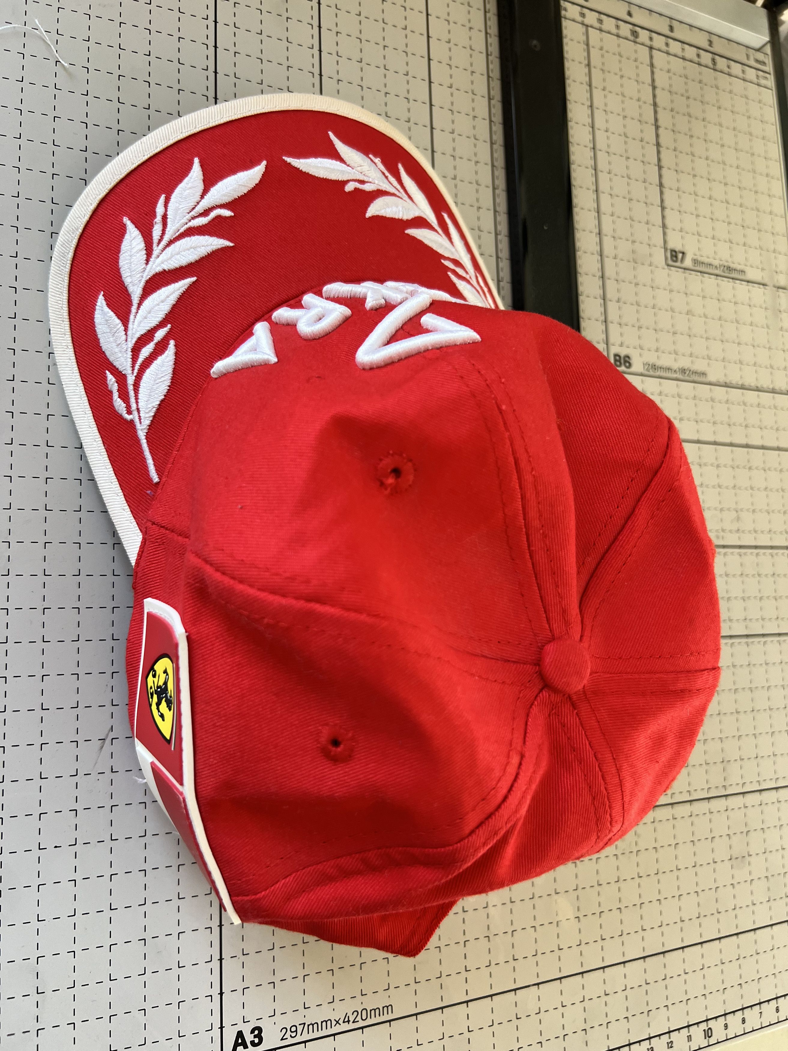 Ferrari Ferrari Schumacher Vintage Wreath Racing Cap 1990s Size ONE SIZE - 5 Thumbnail