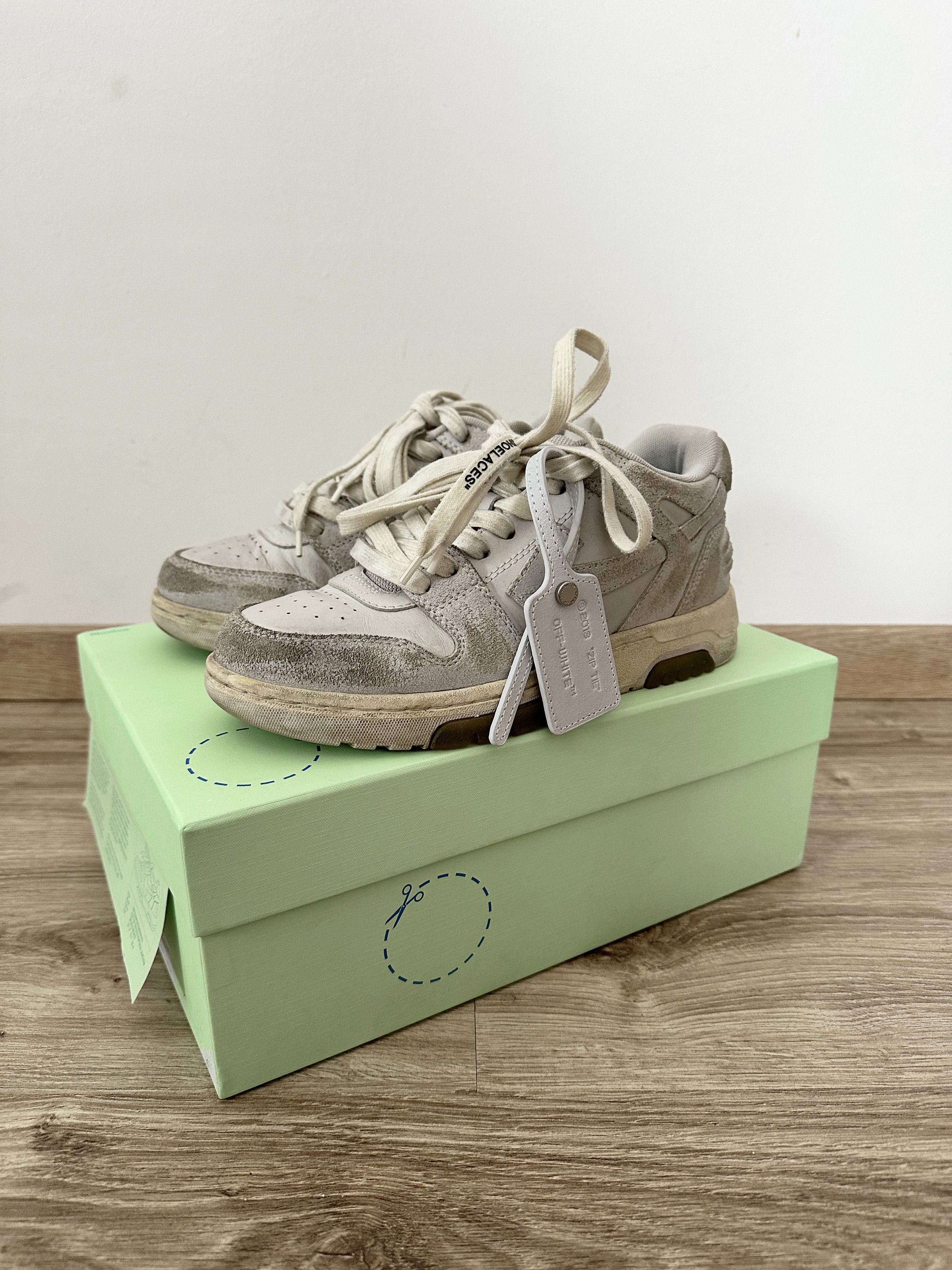Off-White Off White Out of Office Vintage Leather Sneakers Size US 7 / IT 37 - 2 Thumbnail