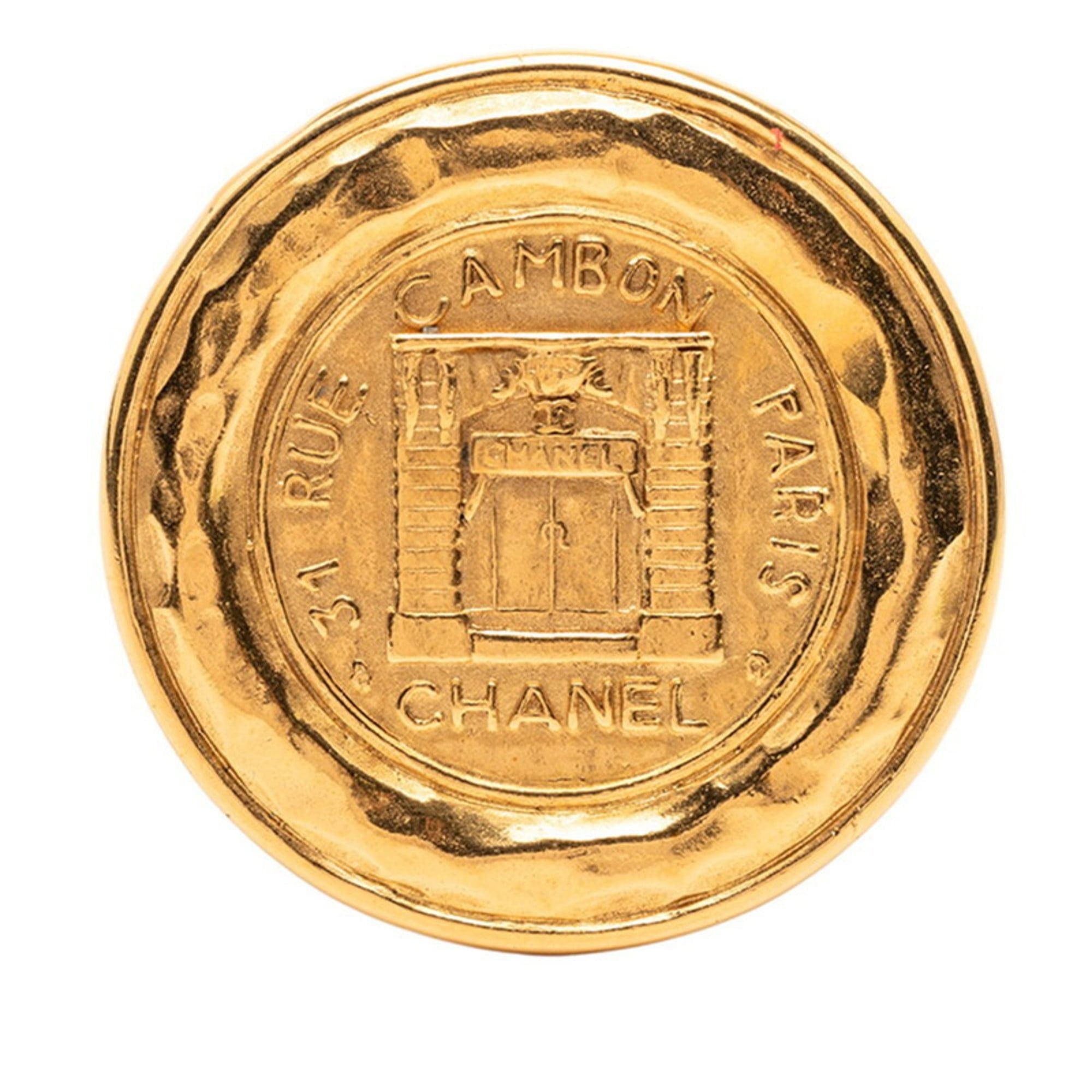 Chanel CHANEL 31 RUE CAMBON PARIS Cambon Brooch, Gold Plated