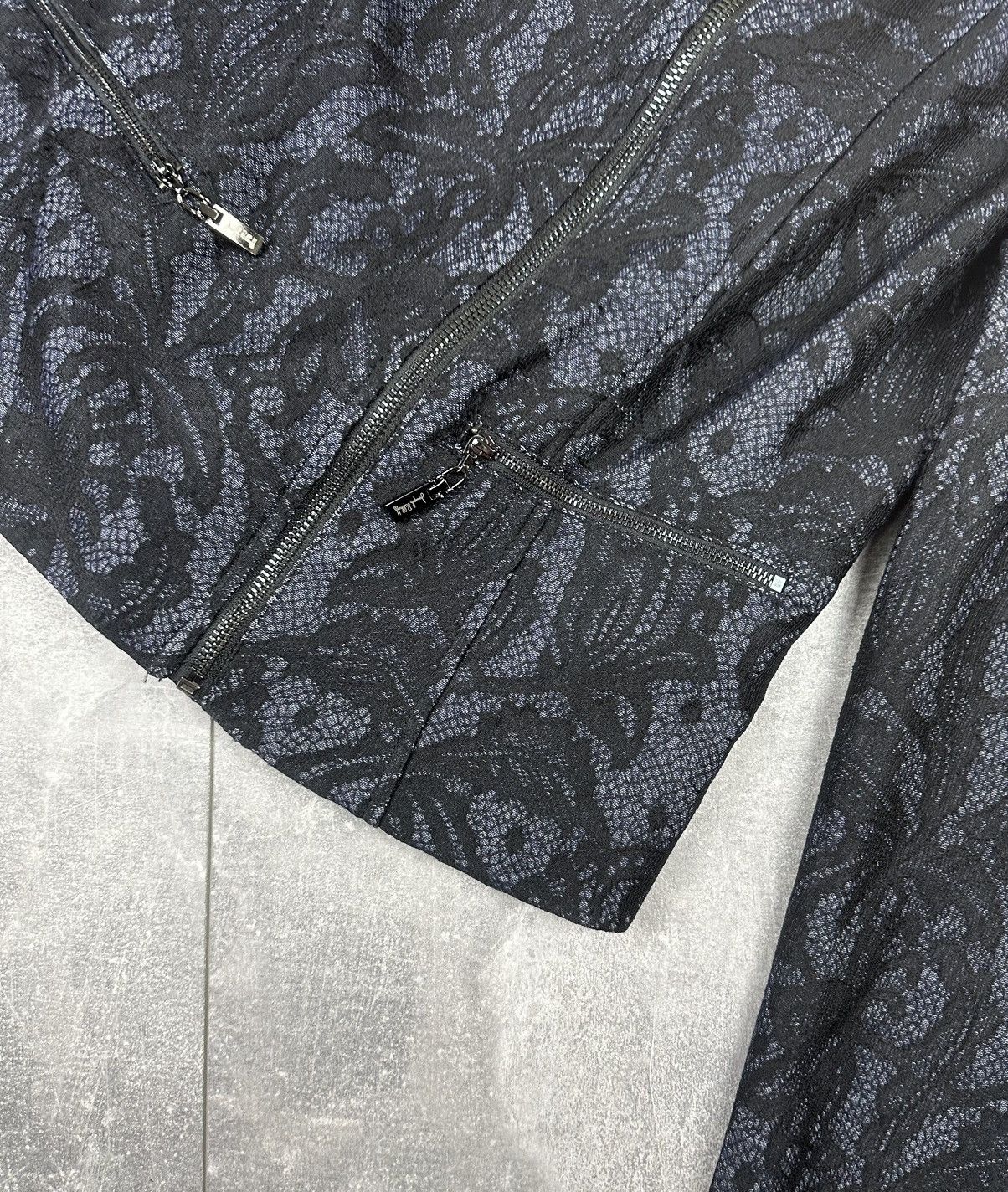 Joseph Ribkoff Joseph Ribkoff Womens Asymmetric Zip Biker Jacket Size M / US 6-8 / IT 42-44 - 12 Thumbnail