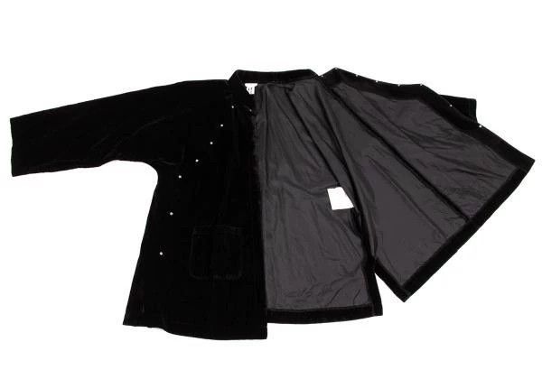 Comme des Garcons Comme Des Garcons Black Vintage Velvet Chinese Top Size S / US 4 / IT 40 - 4 Thumbnail