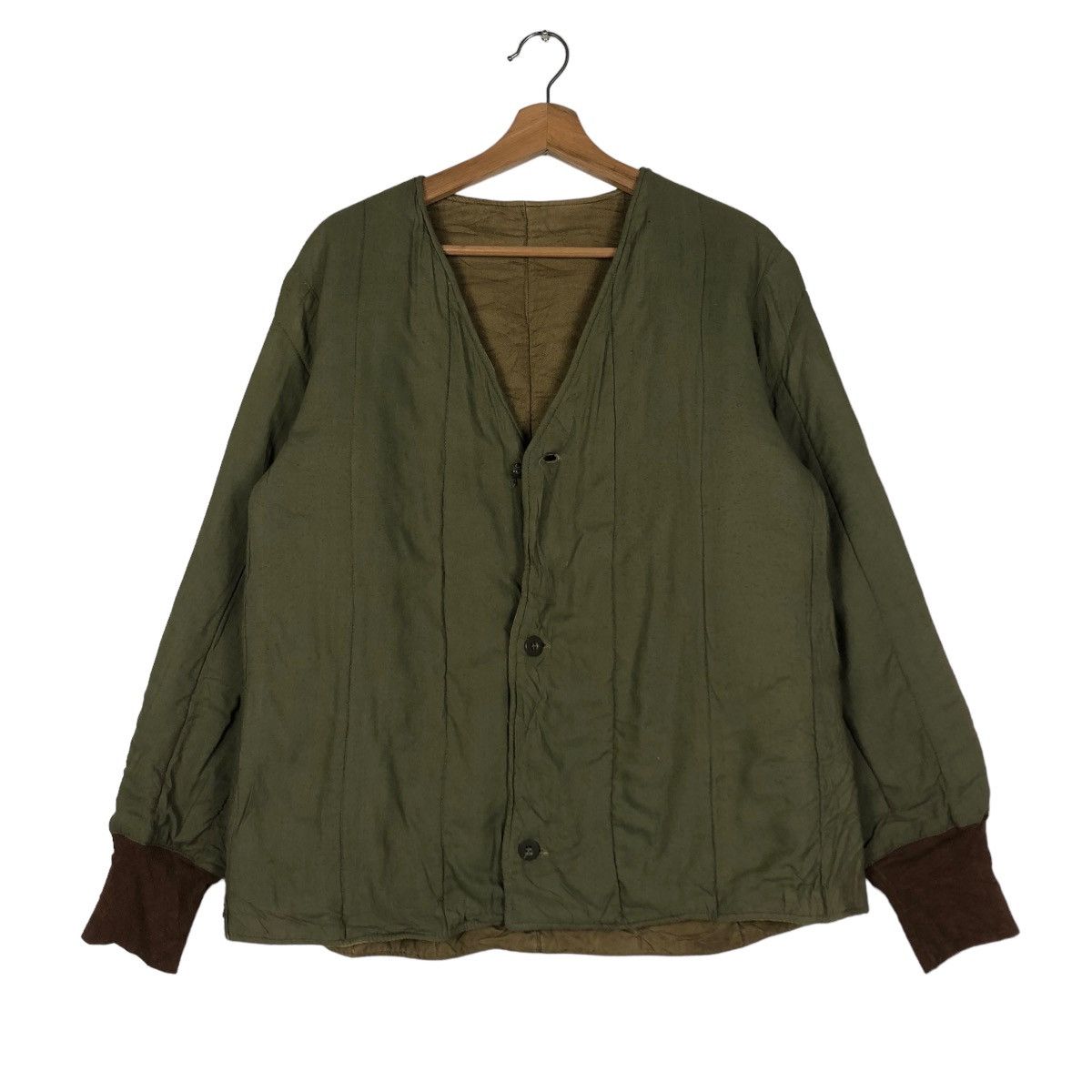Vintage 📌VINTAGE BIKER JACKET QUILTED MILITARY BUZZ RICKSON Size US M / EU 48-50 / 2 - 2 Thumbnail