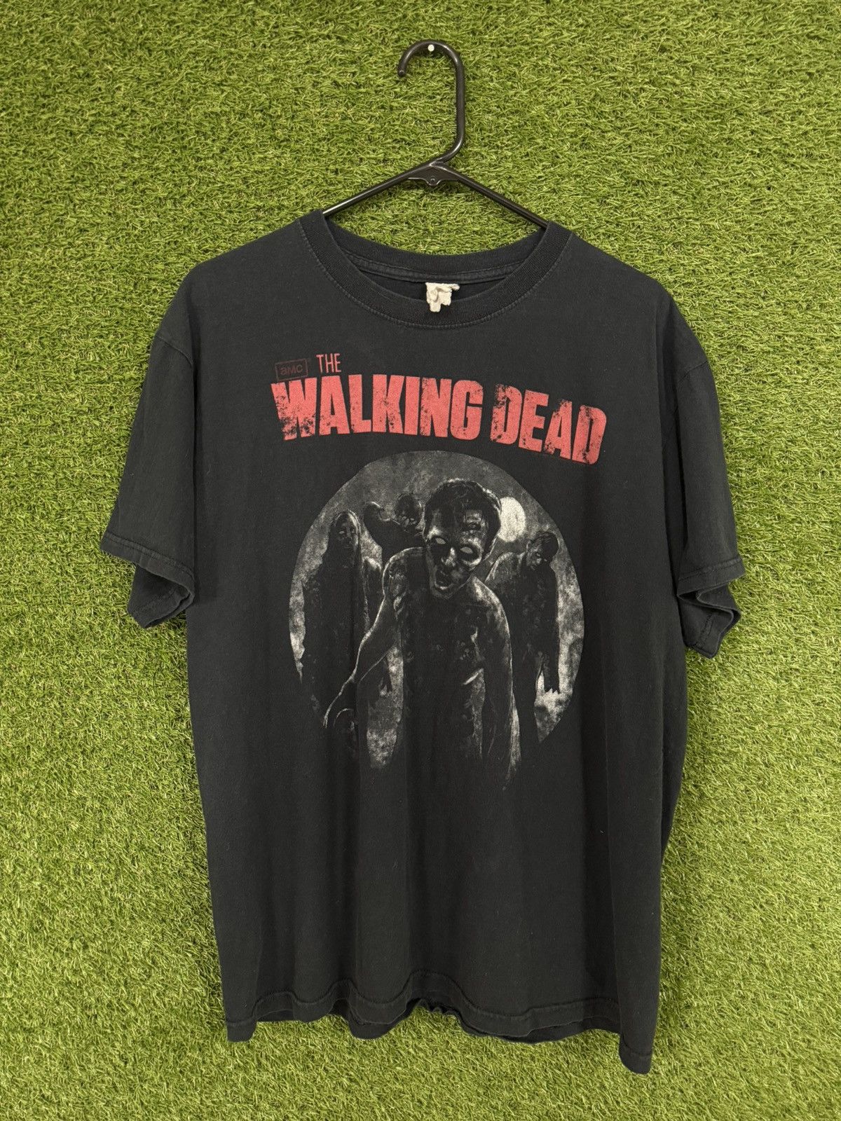 Vintage Vintage Walking Dead Zombie Horror Black Logo Tee Large Size US L / EU 52-54 / 3 - 1 Thumbnail