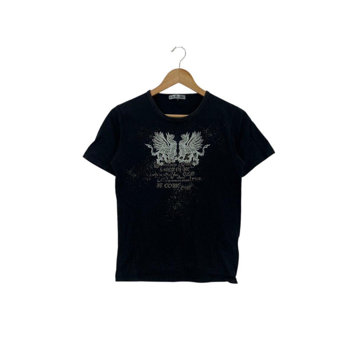 Michel Klein MICHEL KLEIN HOMME Collection Crest Distress Tee Shirt Top Size US XS / EU 42 / 0 - 1 Thumbnail