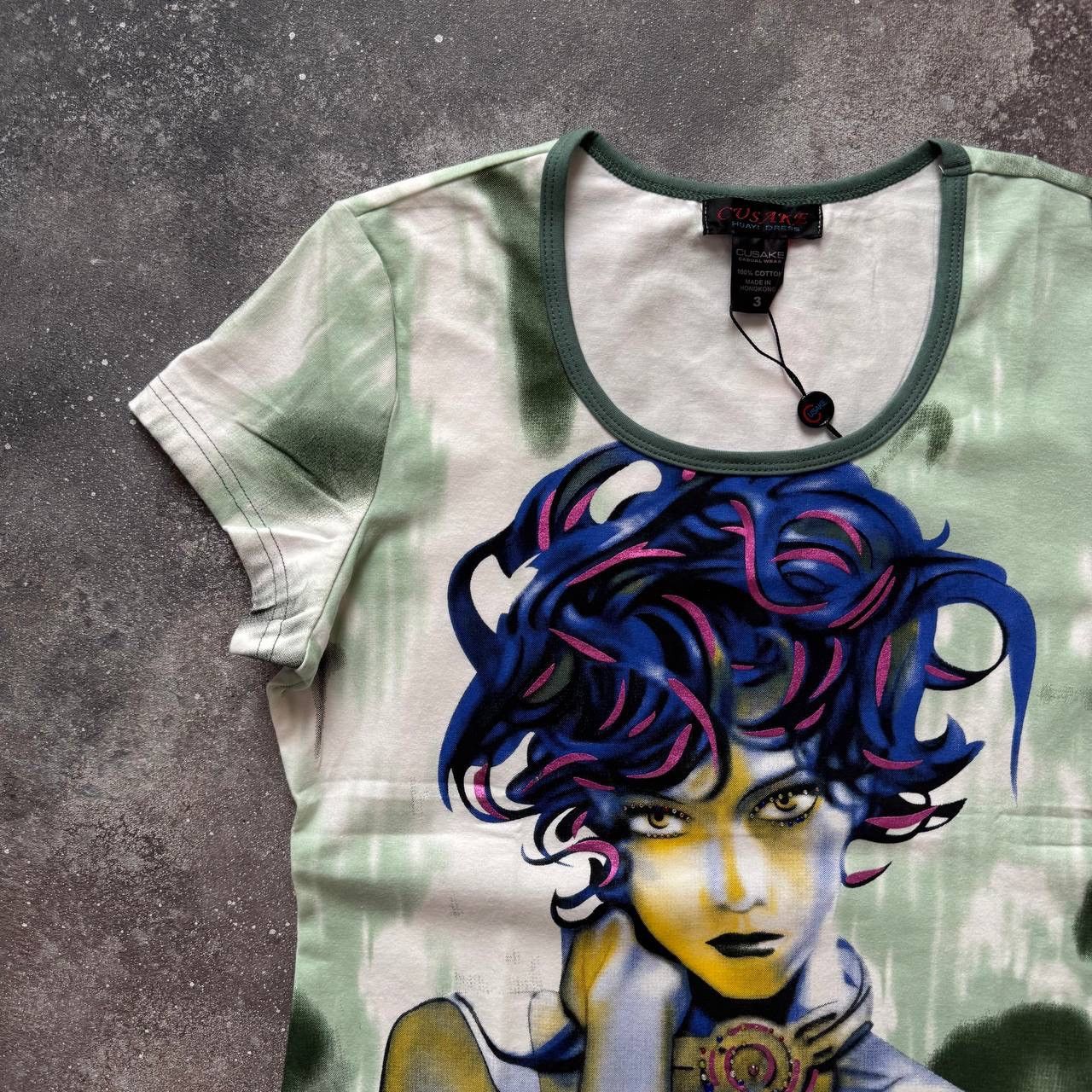 Hysteric Glamour Custo Barcelona Style Vintage Y2K Boho T-Shirt Size M / US 6-8 / IT 42-44 - 2 Thumbnail