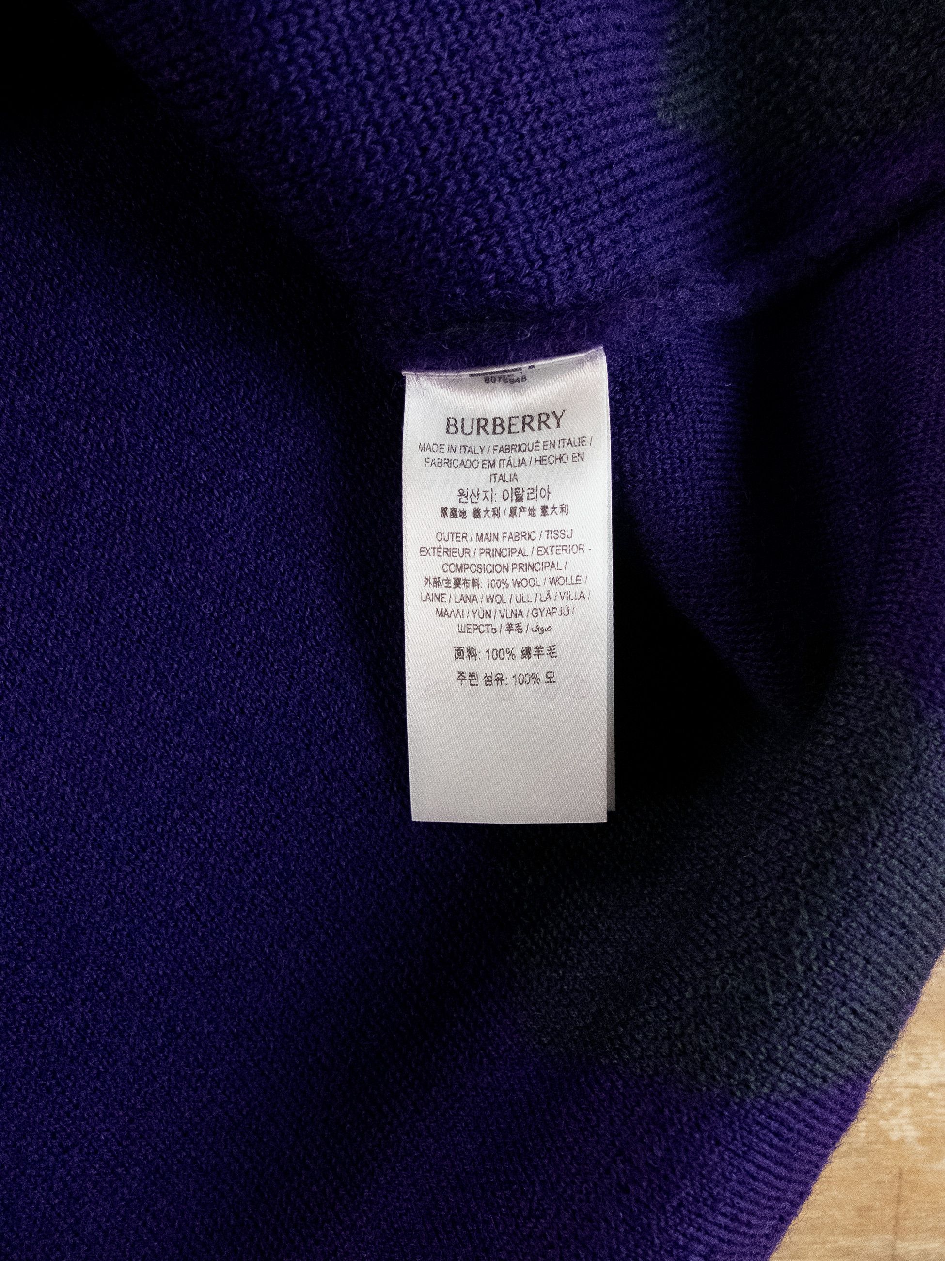 Burberry BURBERRY green purple argyle knit wool skirt Daniel Lee Size 30" / US 8 / IT 44 - 11 Thumbnail