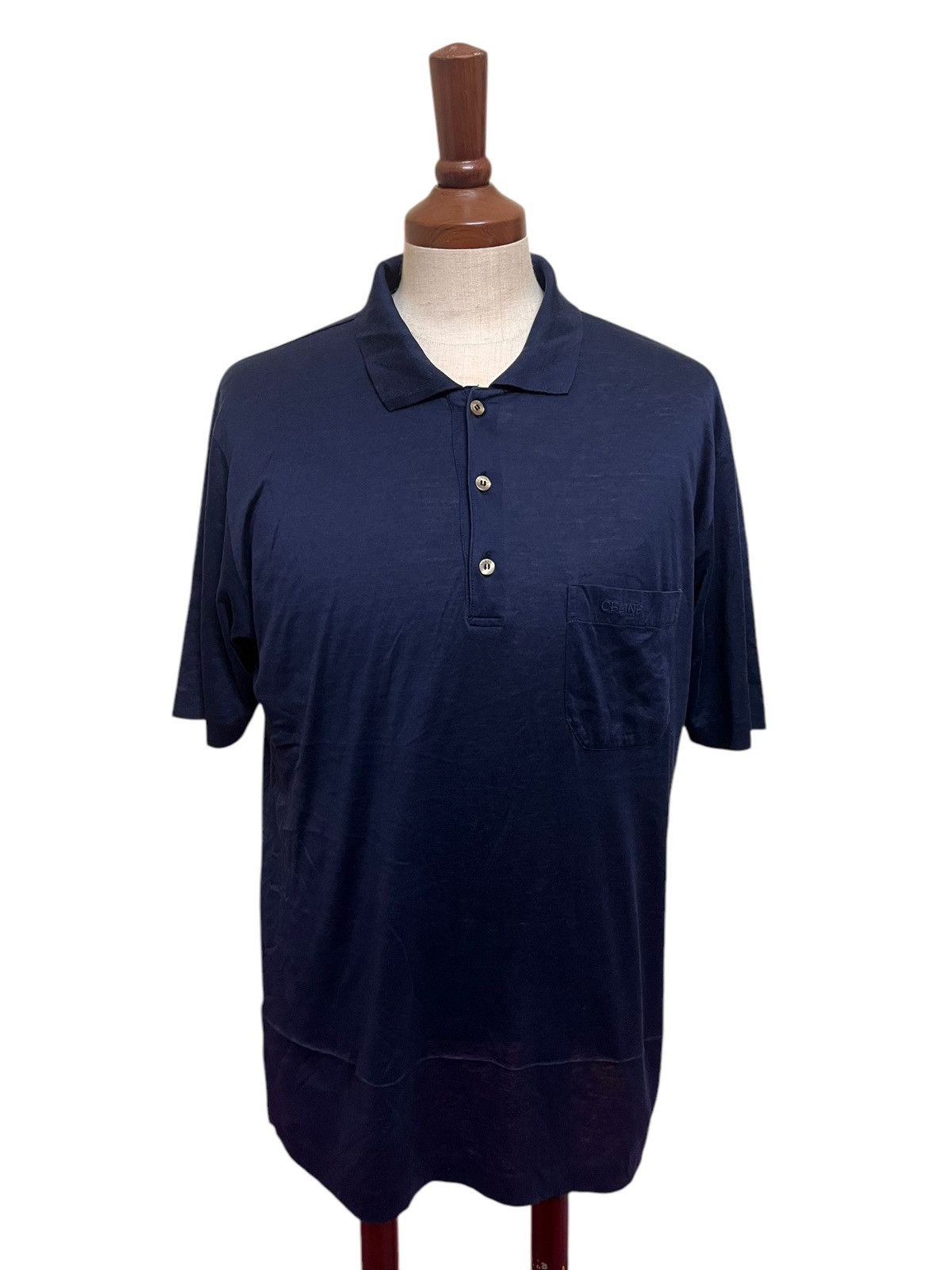 Celine × Vintage Vintage Celine Polo Shirt Size US XL / EU 56 / 4 - 6 Thumbnail