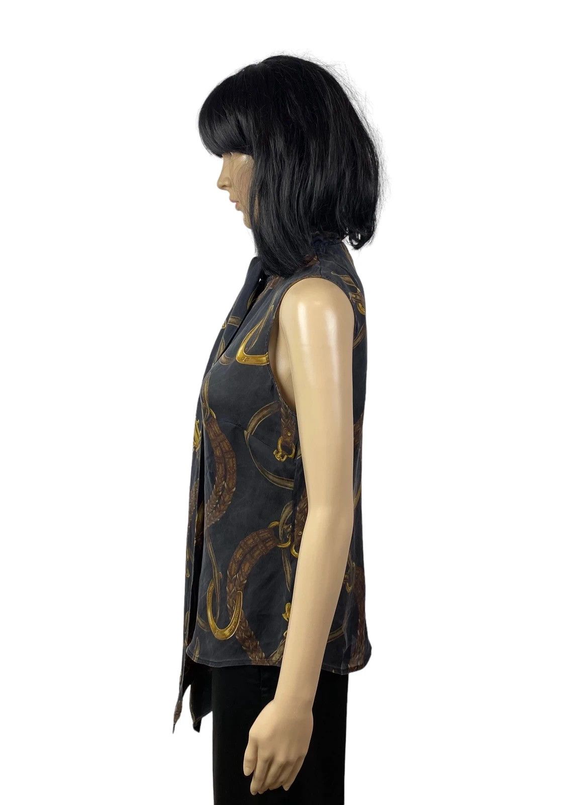 Lauren Ralph Lauren Ptinted Silk Blouse Sleeveless size 6