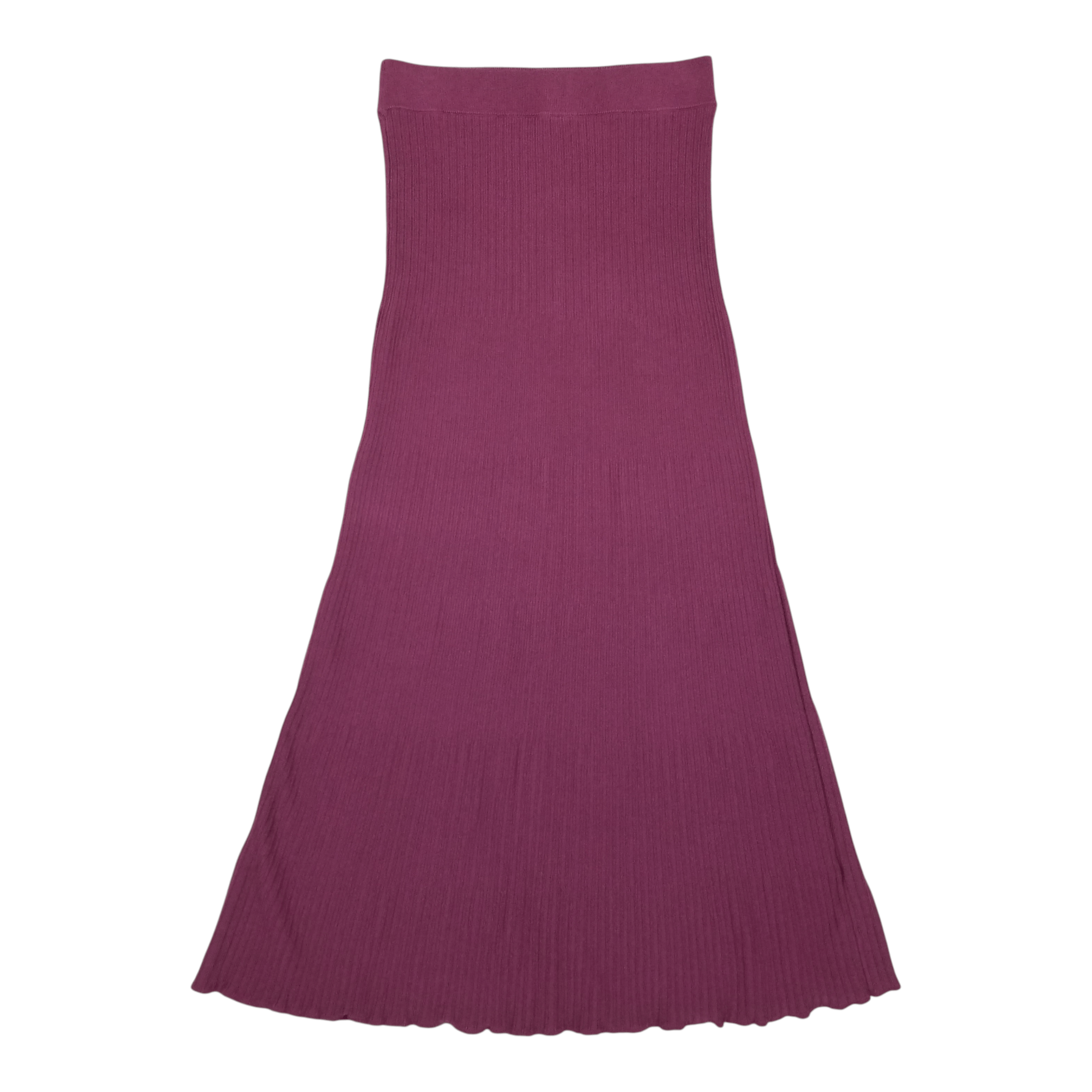 Free People Shine Bright Knit Maxi Skirt Burgundy Purple Sz Small Size 27" / US 4 / IT 40 - 2 Thumbnail